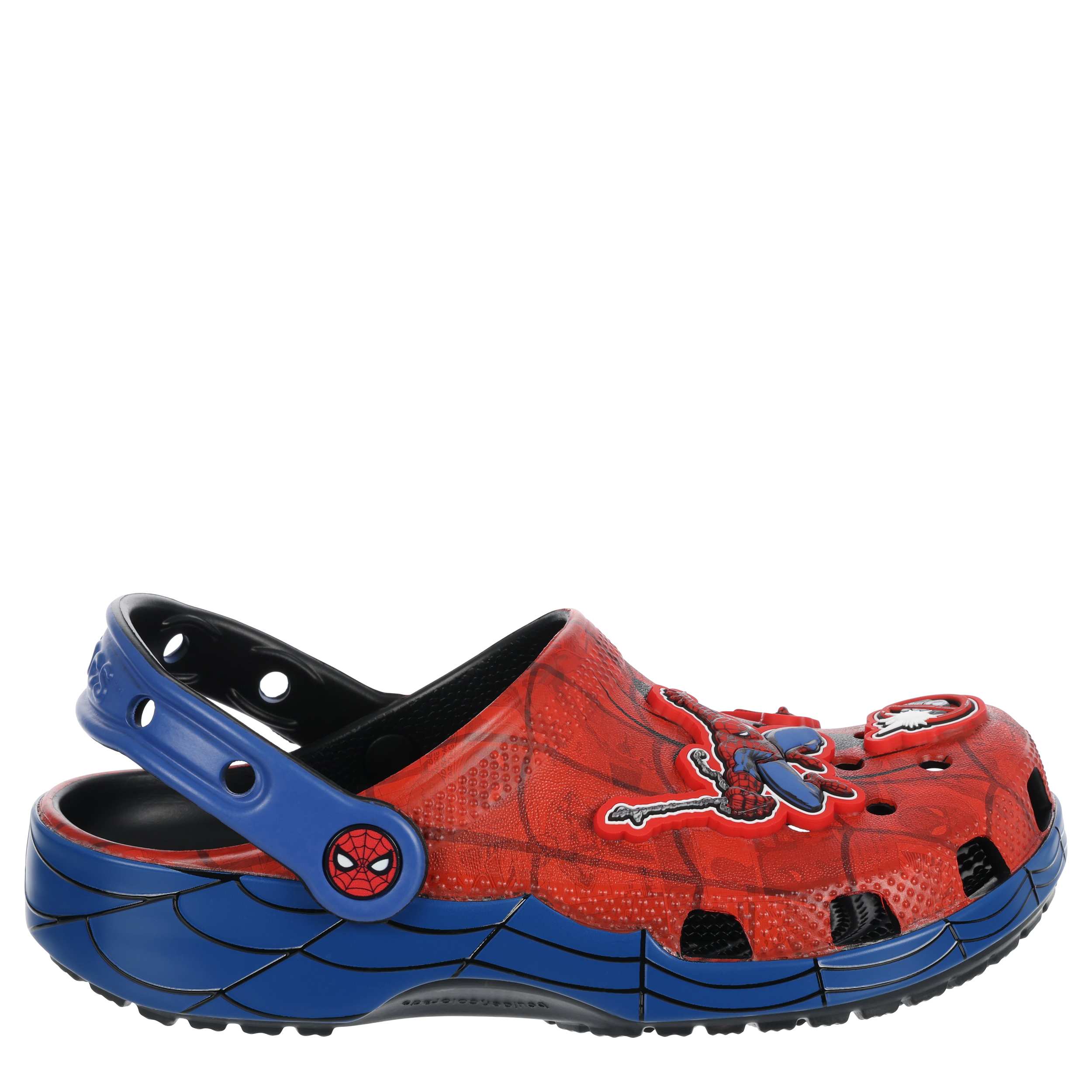 CROCS BOYS LITTLE-BIG KID SPIDERMAN WEB CLASSIC CLOG - BLUE