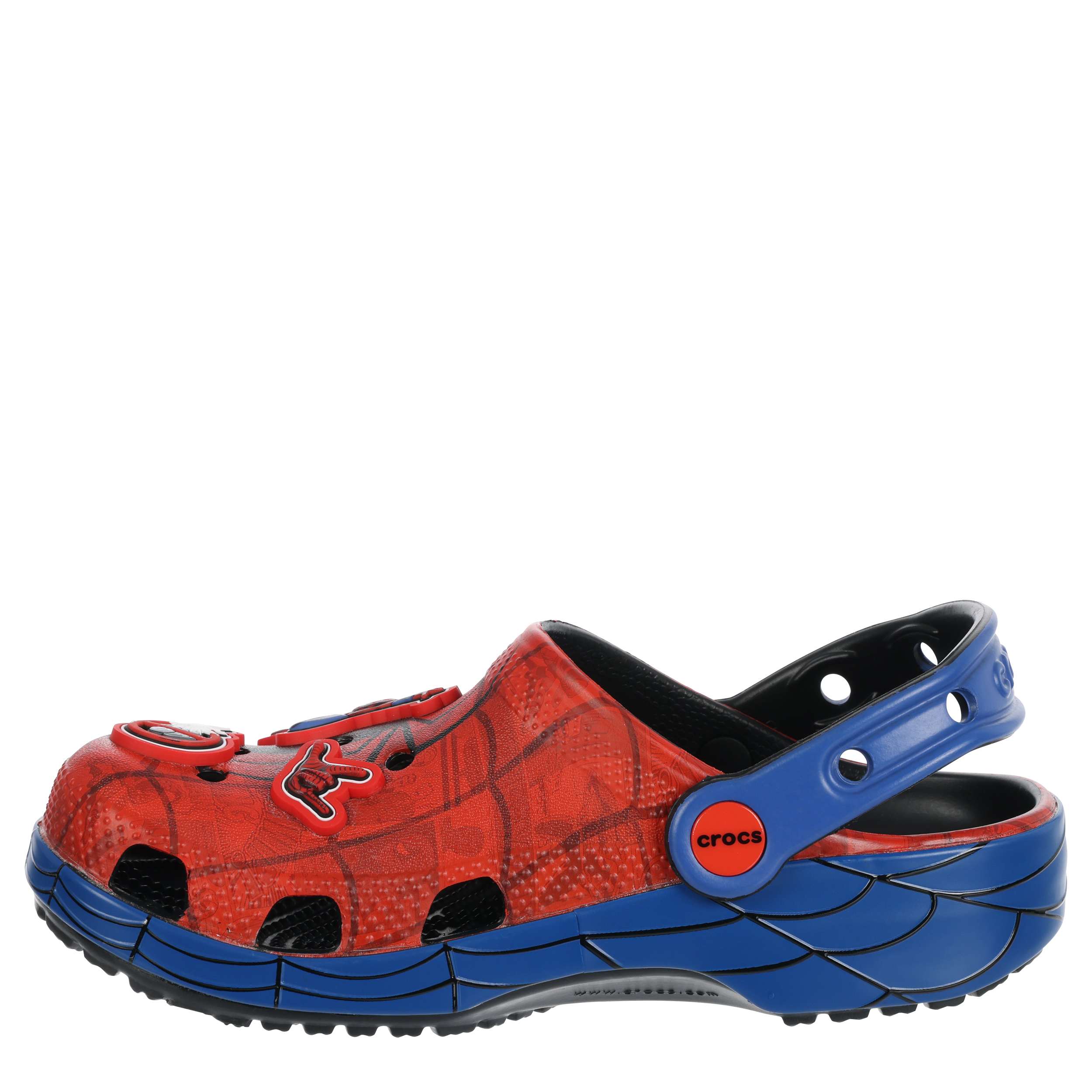 CROCS BOYS LITTLE-BIG KID SPIDERMAN WEB CLASSIC CLOG - BLUE