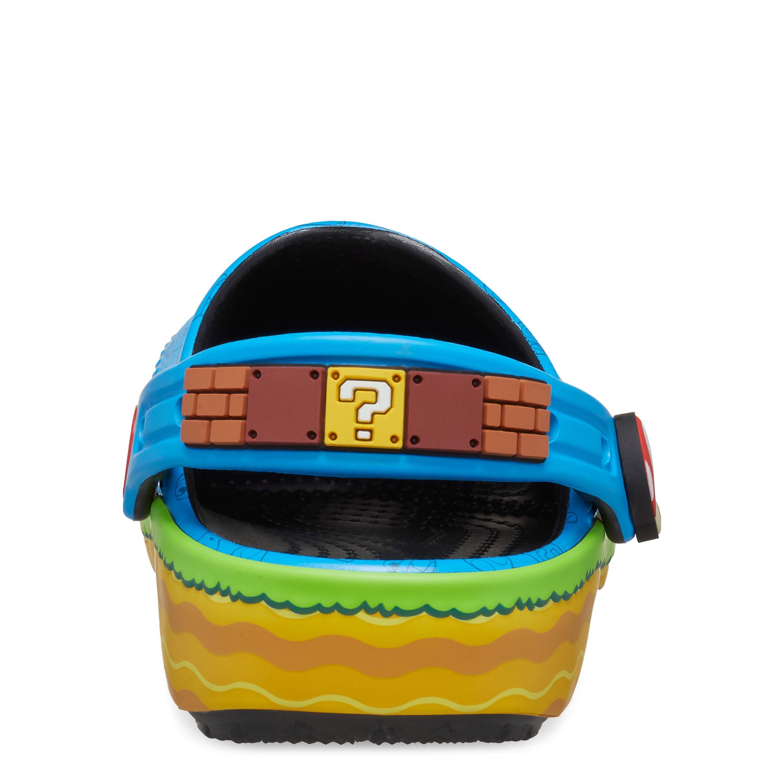 CROCS-BOYS TODDLER SUPER MARIO CLASSIC CLOG-BLUE & 