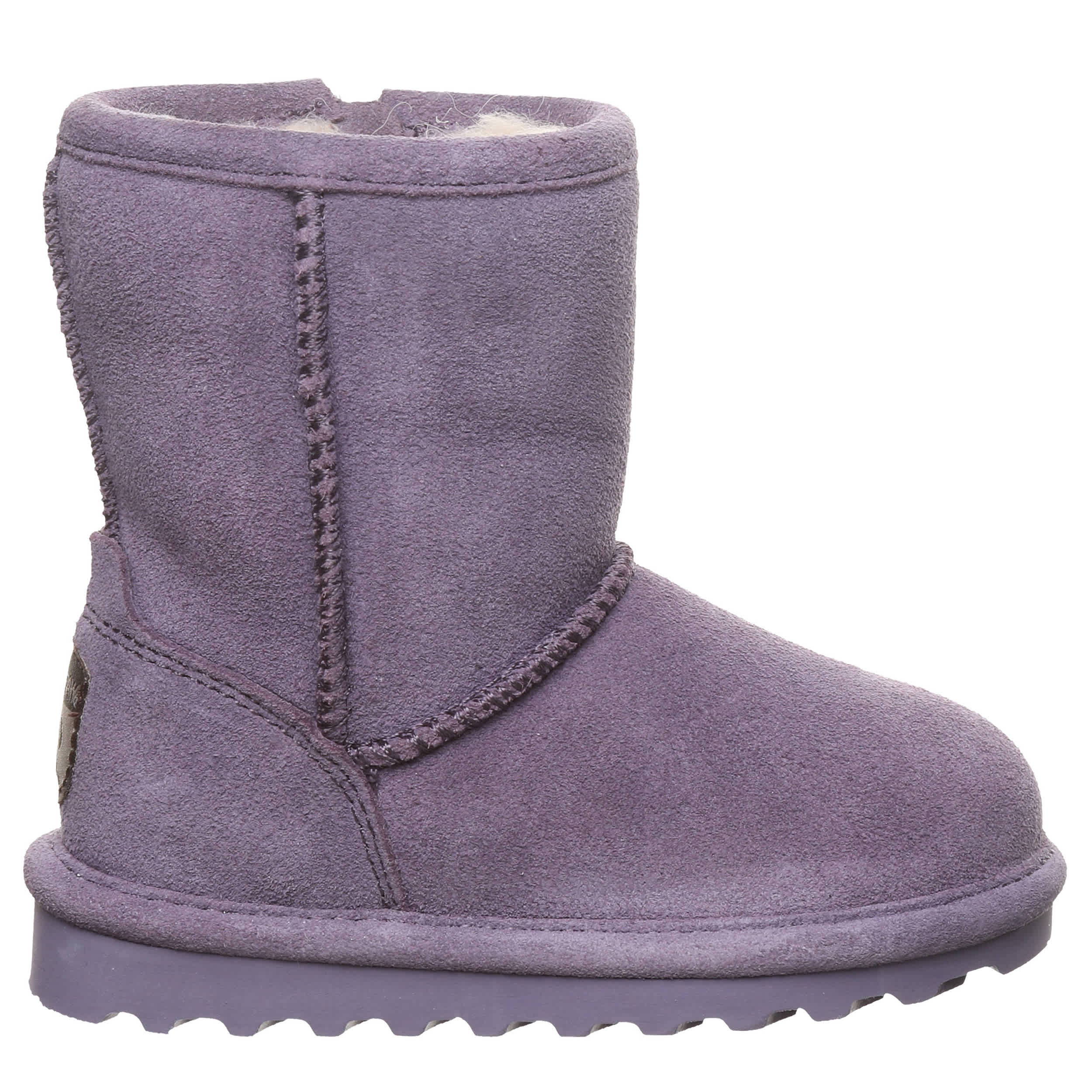 BEARPAW GIRLS TODDLER-LITTLE KID ELLE TODDLER ZIPPER FUR BOOT - PURPLE