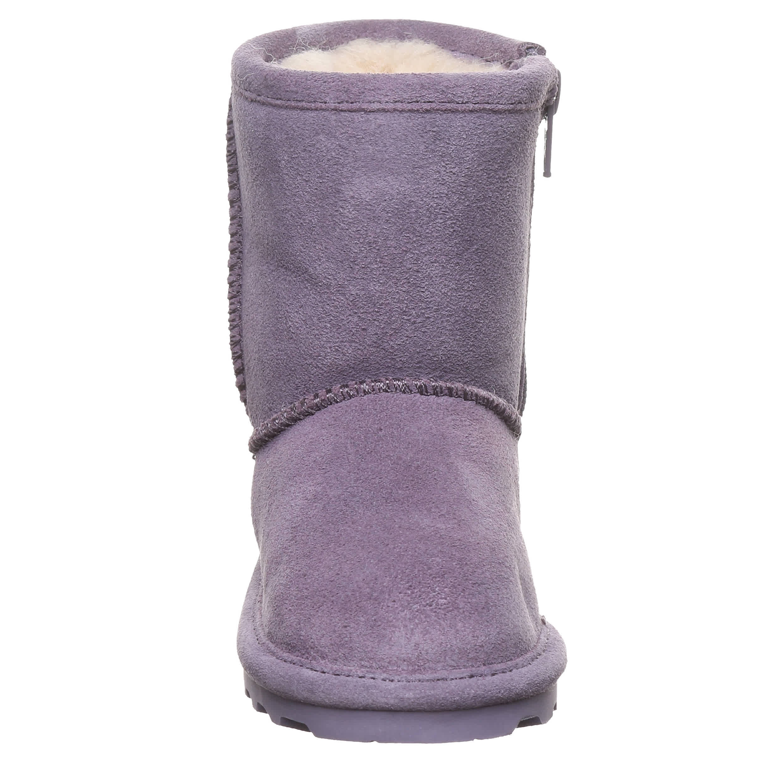 BEARPAW GIRLS TODDLER-LITTLE KID ELLE TODDLER ZIPPER FUR BOOT - PURPLE