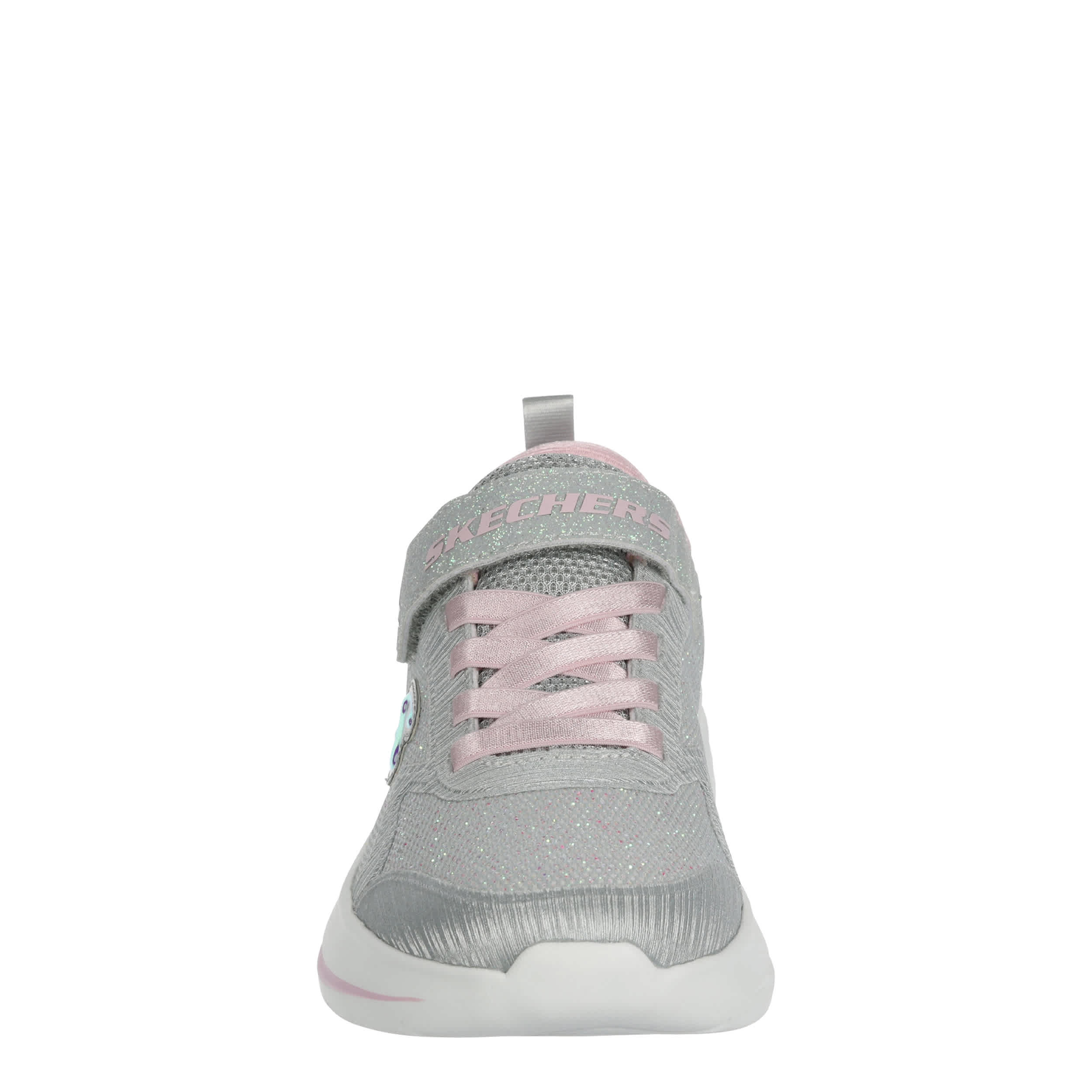 SKECHERS-GIRLS LITTLE-BIG KID WAVE 92 SNEAKER-PALE GREY & PALE PINK