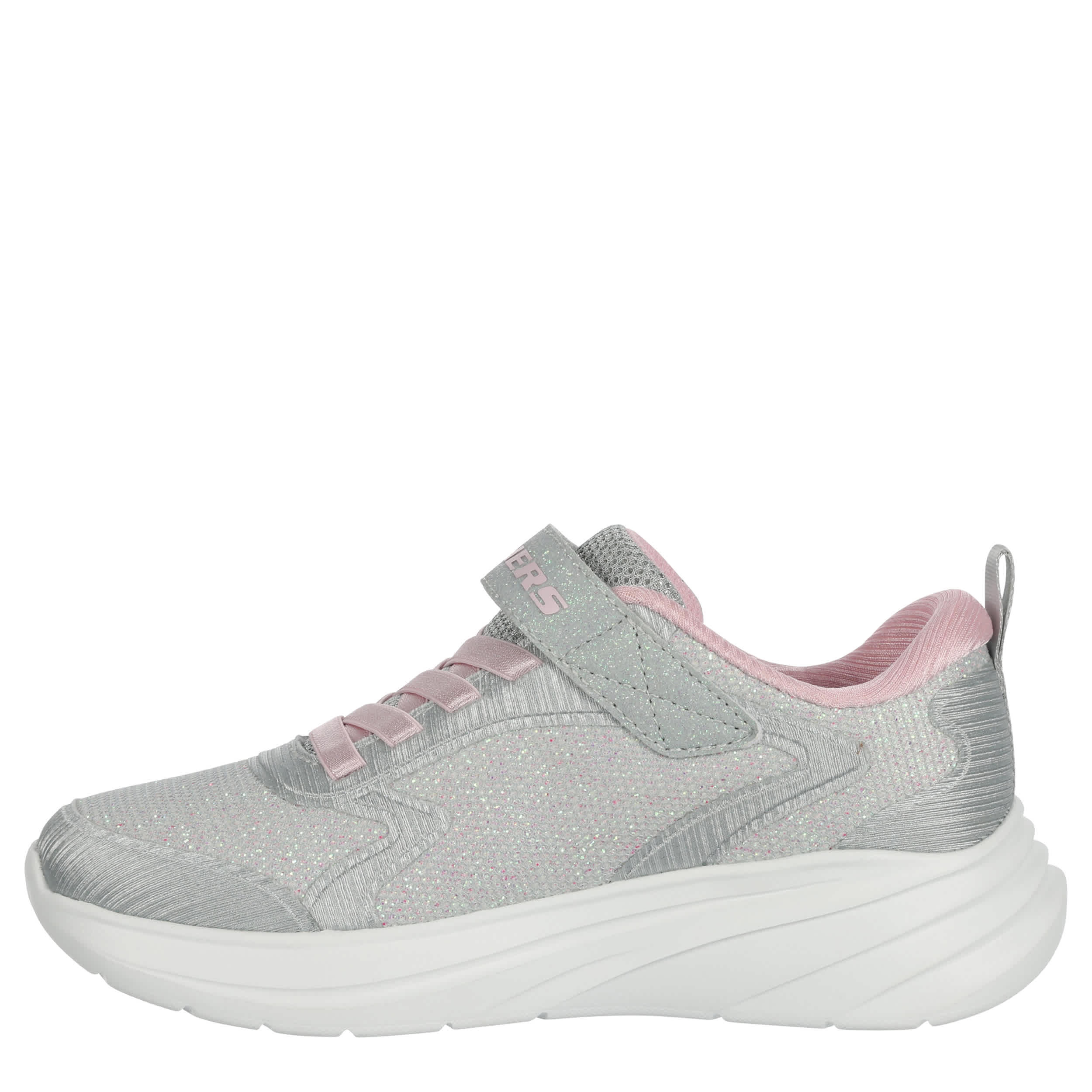 SKECHERS-GIRLS LITTLE-BIG KID WAVE 92 SNEAKER-PALE GREY & PALE PINK