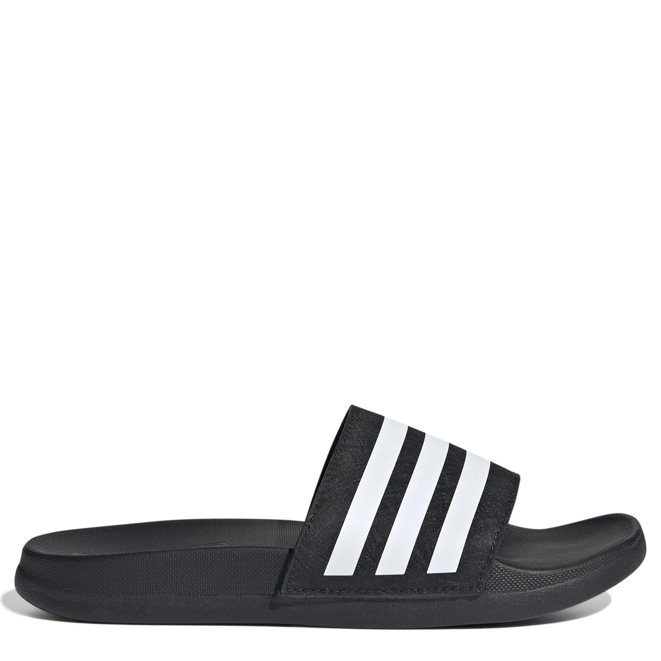 ADIDAS-BOYS ADILETTE COMFORT SLIDE SANDAL-BLACK & WHITE
