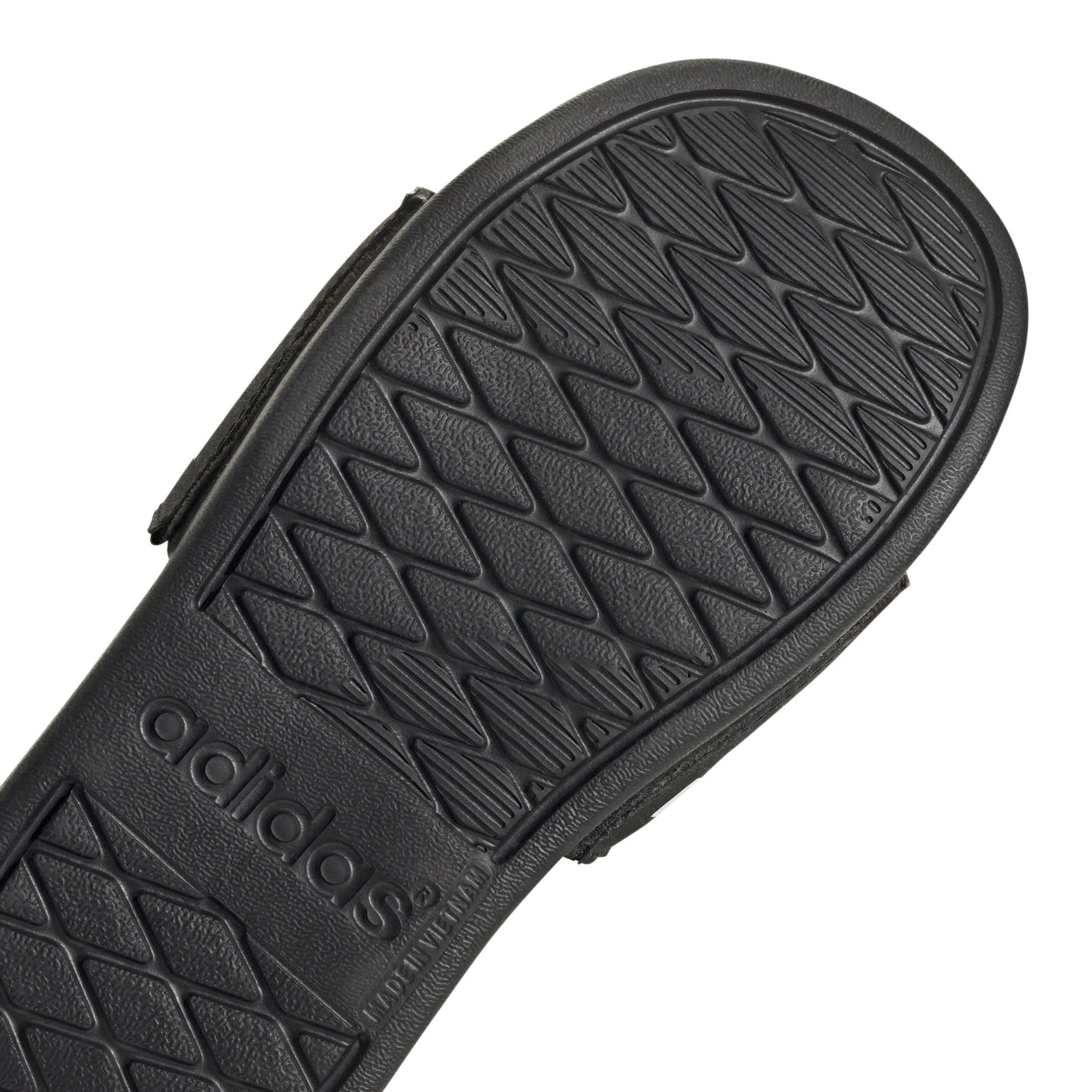ADIDAS-BOYS ADILETTE COMFORT SLIDE SANDAL-BLACK & WHITE