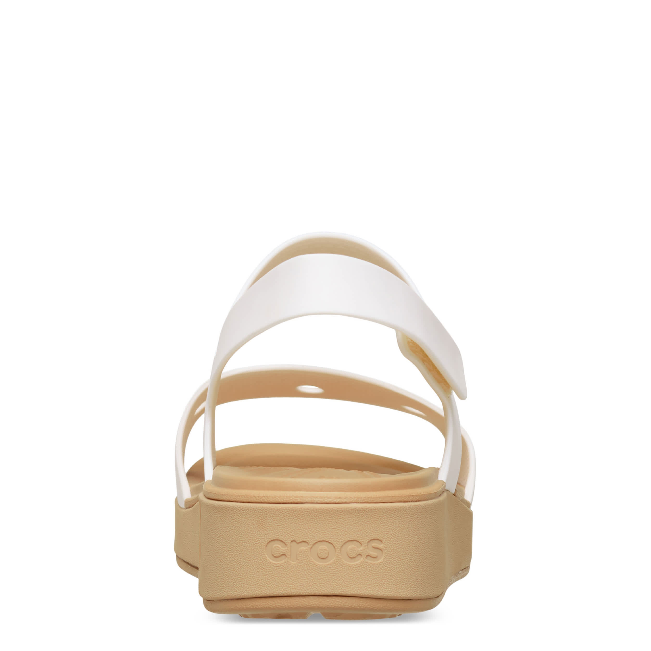 CROCS-GIRLS LITTLE-BIG KID BROOKLYN SANDAL-BEIGE & TAN