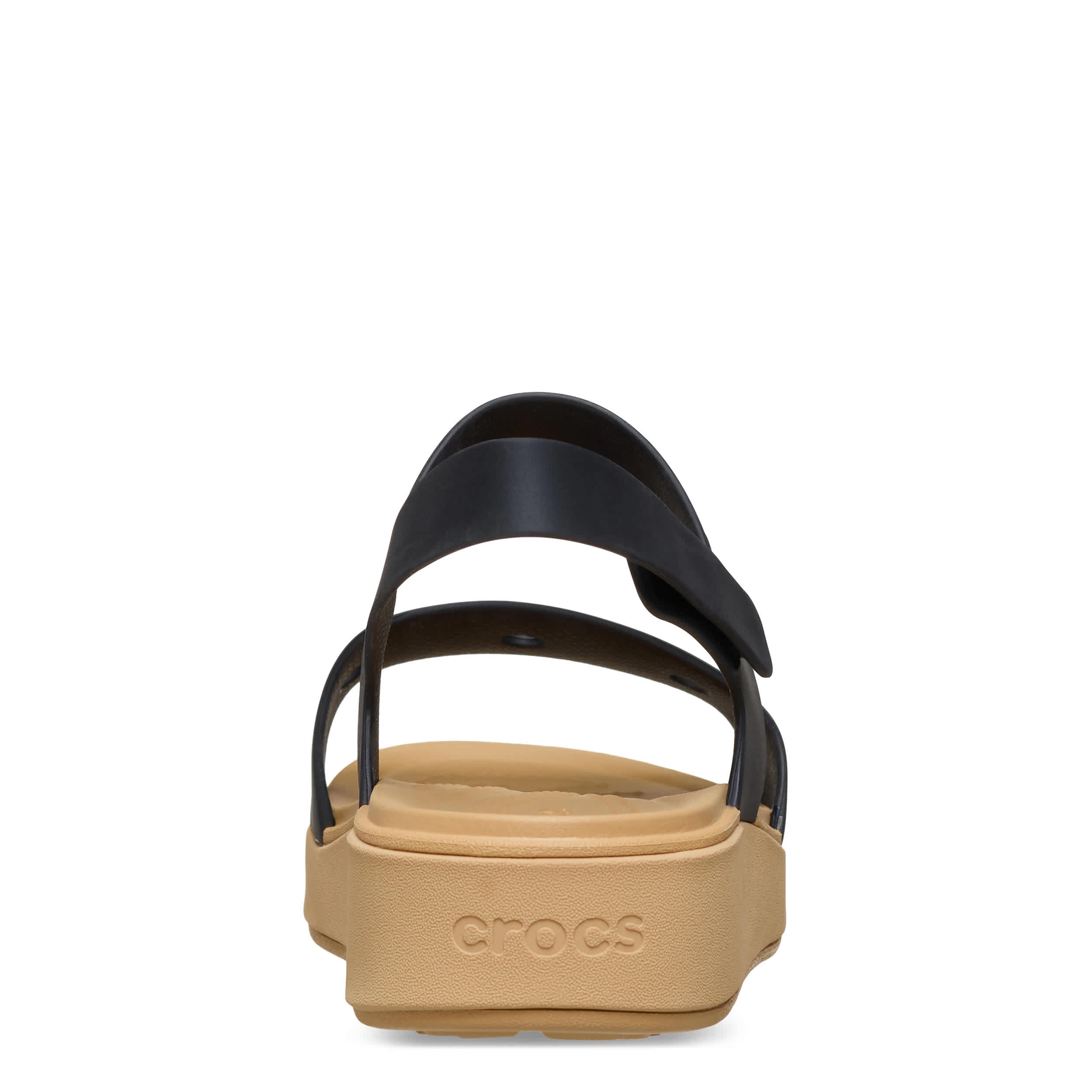 CROCS-GIRLS LITTLE-BIG KID BROOKLYN SANDAL-BLACK & TAN