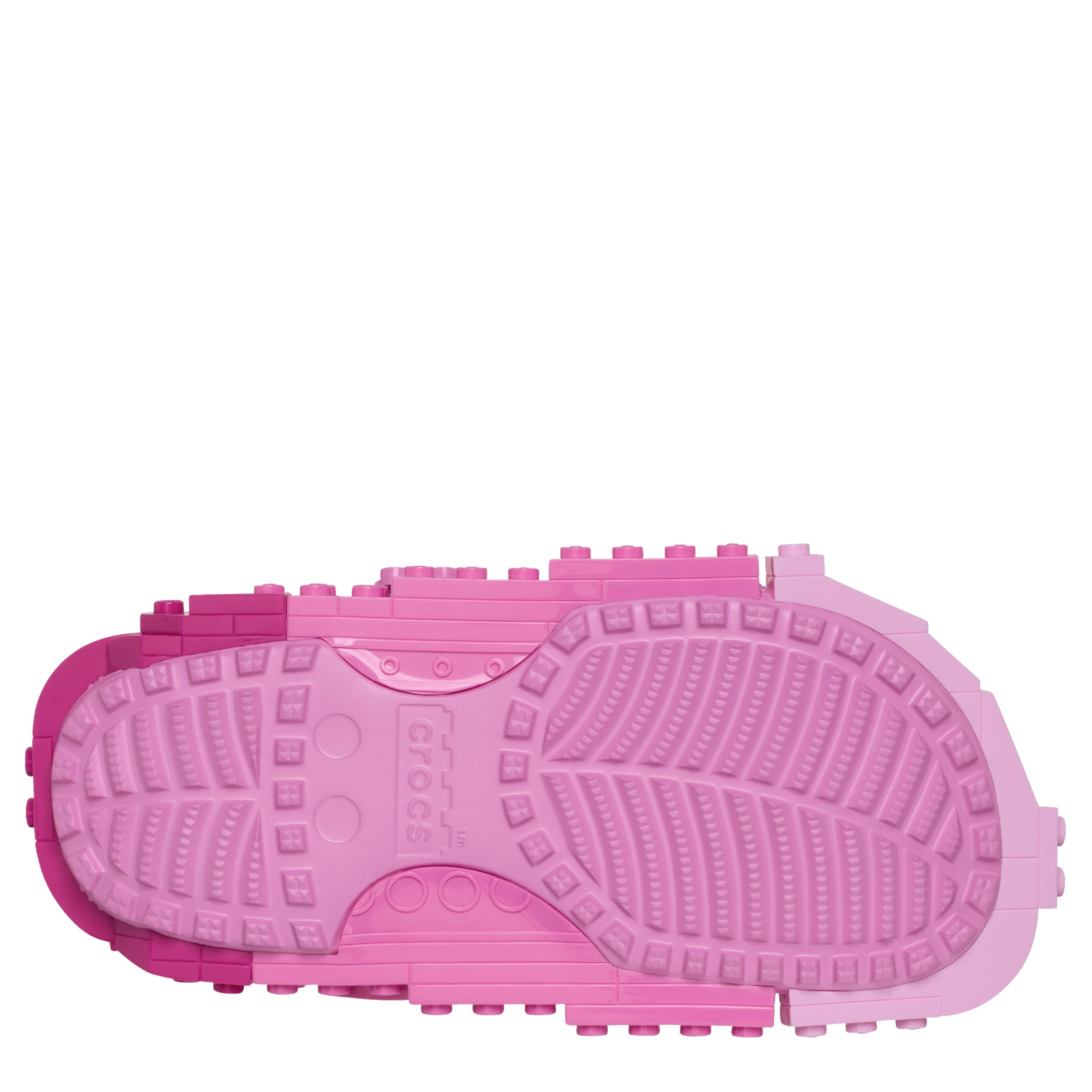 CROCS-GIRLS LITTLE BIG KID LEGO CLASSIC CLOG-PINK & WHITE