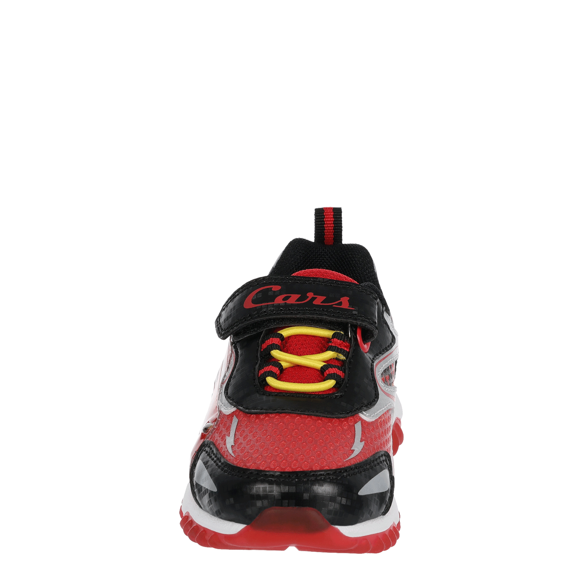 DISNEY-BOYS TODDLER-LITTLE KID CARS LIGHT UP SNEAKER-RED & BLACK