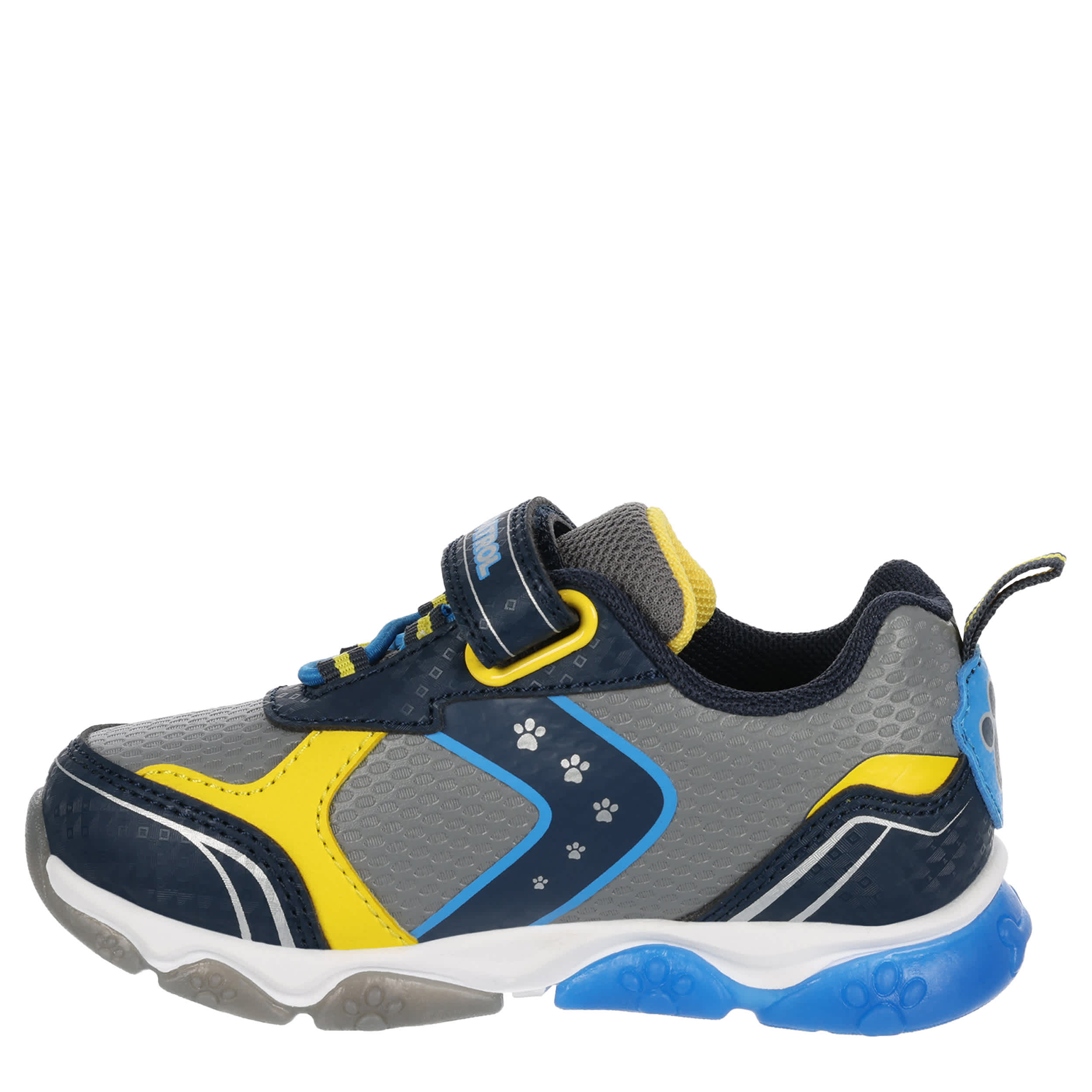 NICKELODEON-BOYS TODDLER-LITTLE KID PAW PATROL LIGHT UP SNEAKER-BLUE & GREY