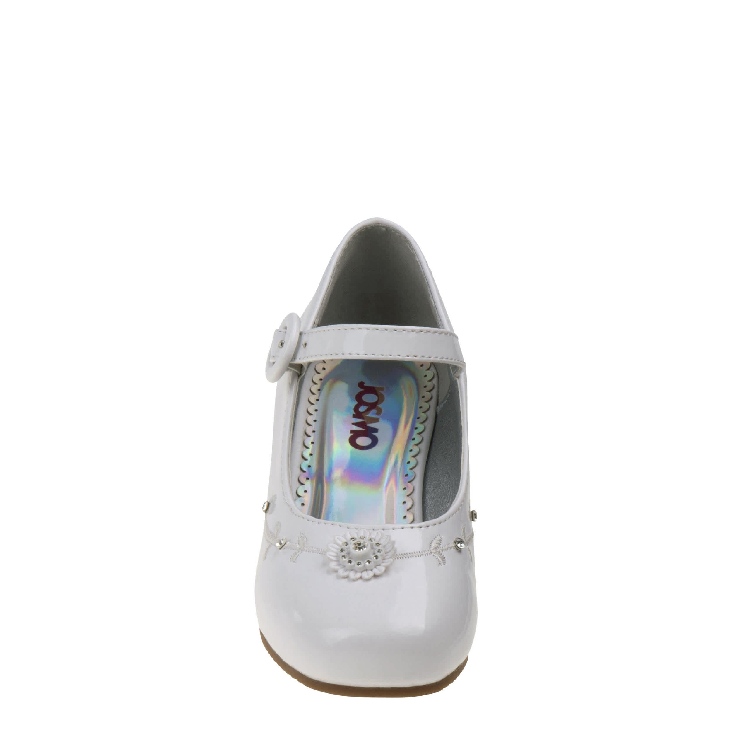 JOSMO-GIRLS LITTLE-BIG KID DRESS SHOE-WHITE & 