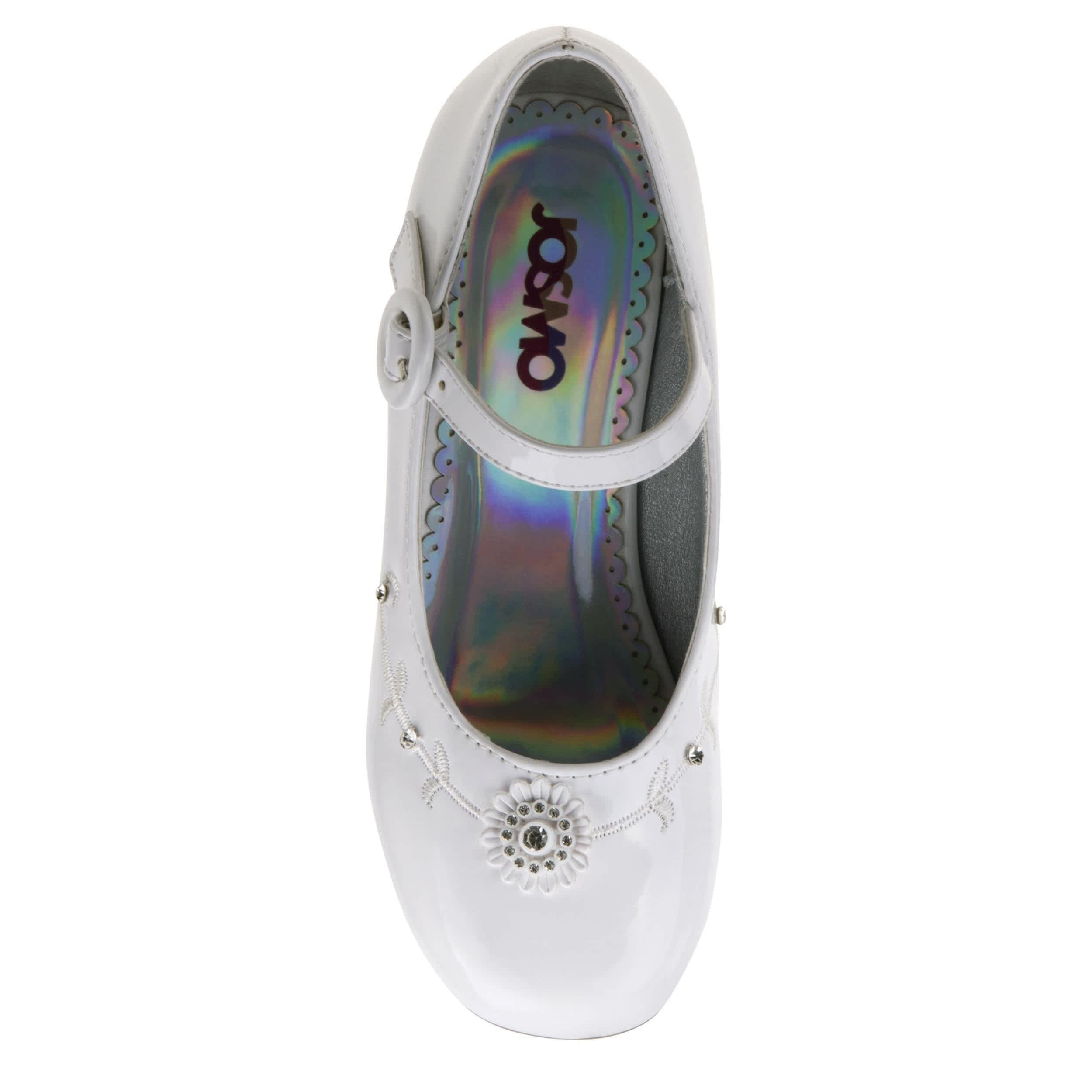 JOSMO-GIRLS LITTLE-BIG KID DRESS SHOE-WHITE & 