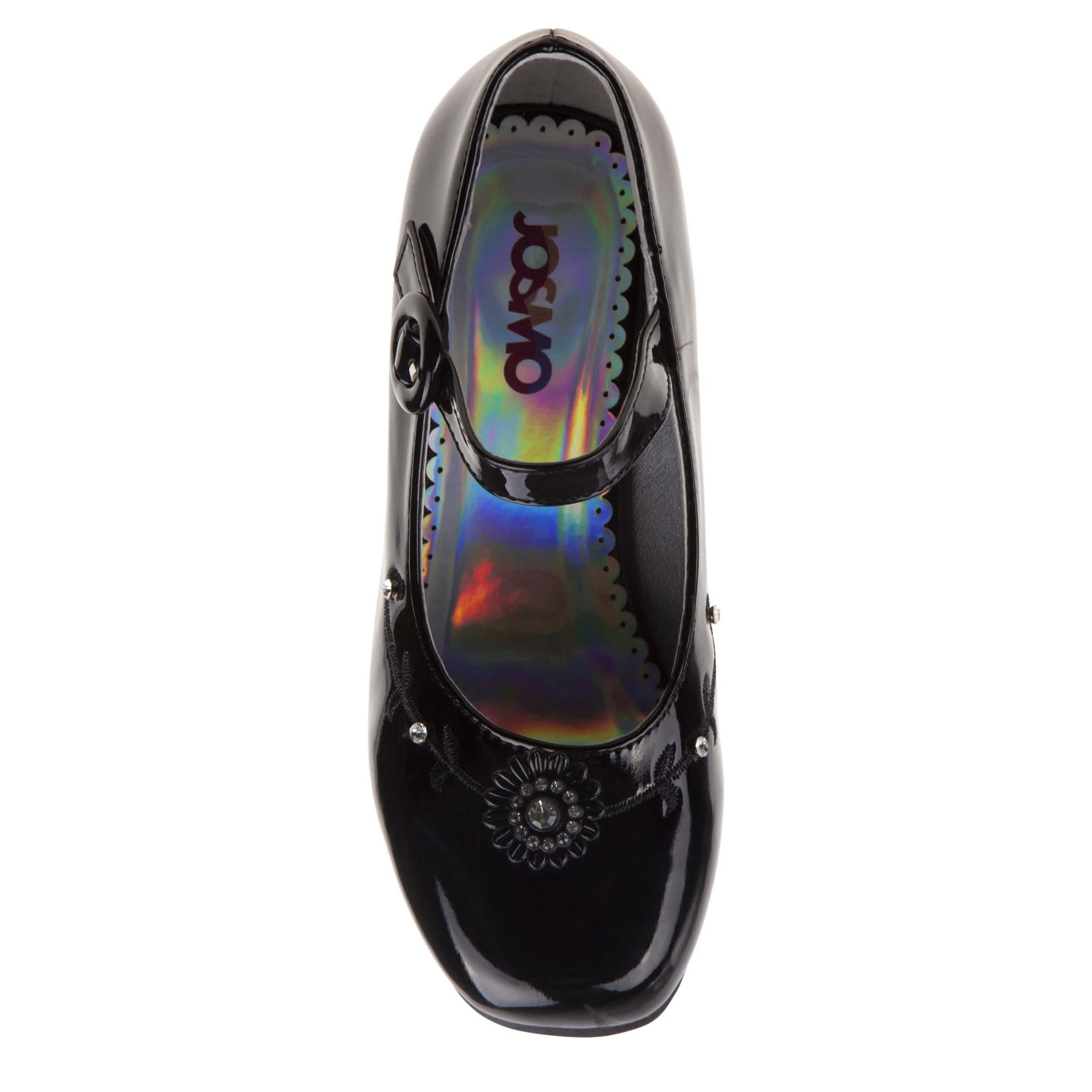 JOSMO-GIRLS LITTLE-BIG KID DRESS SHOE-BLACK & 