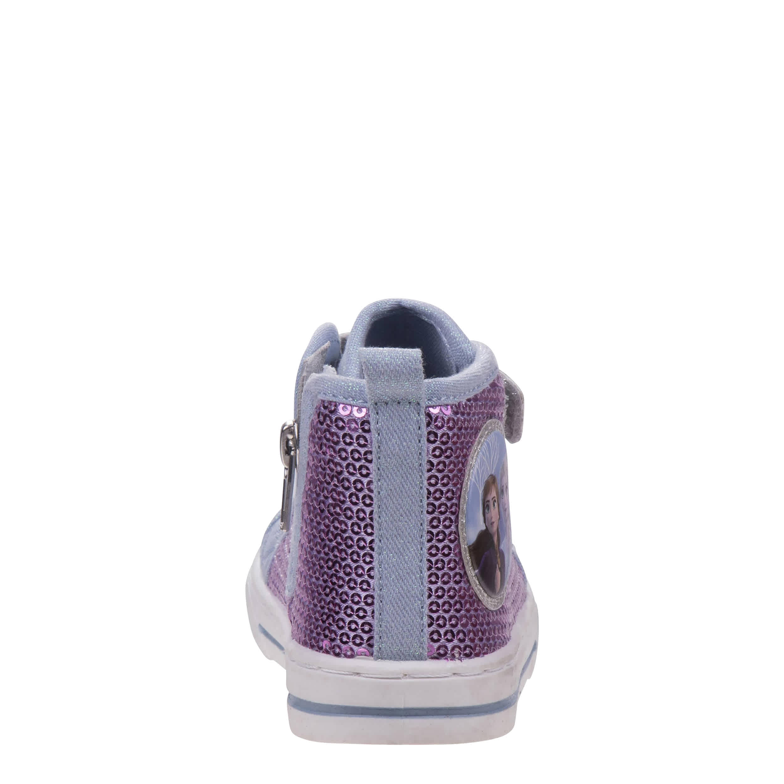 DISNEY-GIRLS TODDLER-LITTLE KID FROZEN MID-TOP SNEAKER-PURPLE & BLUE