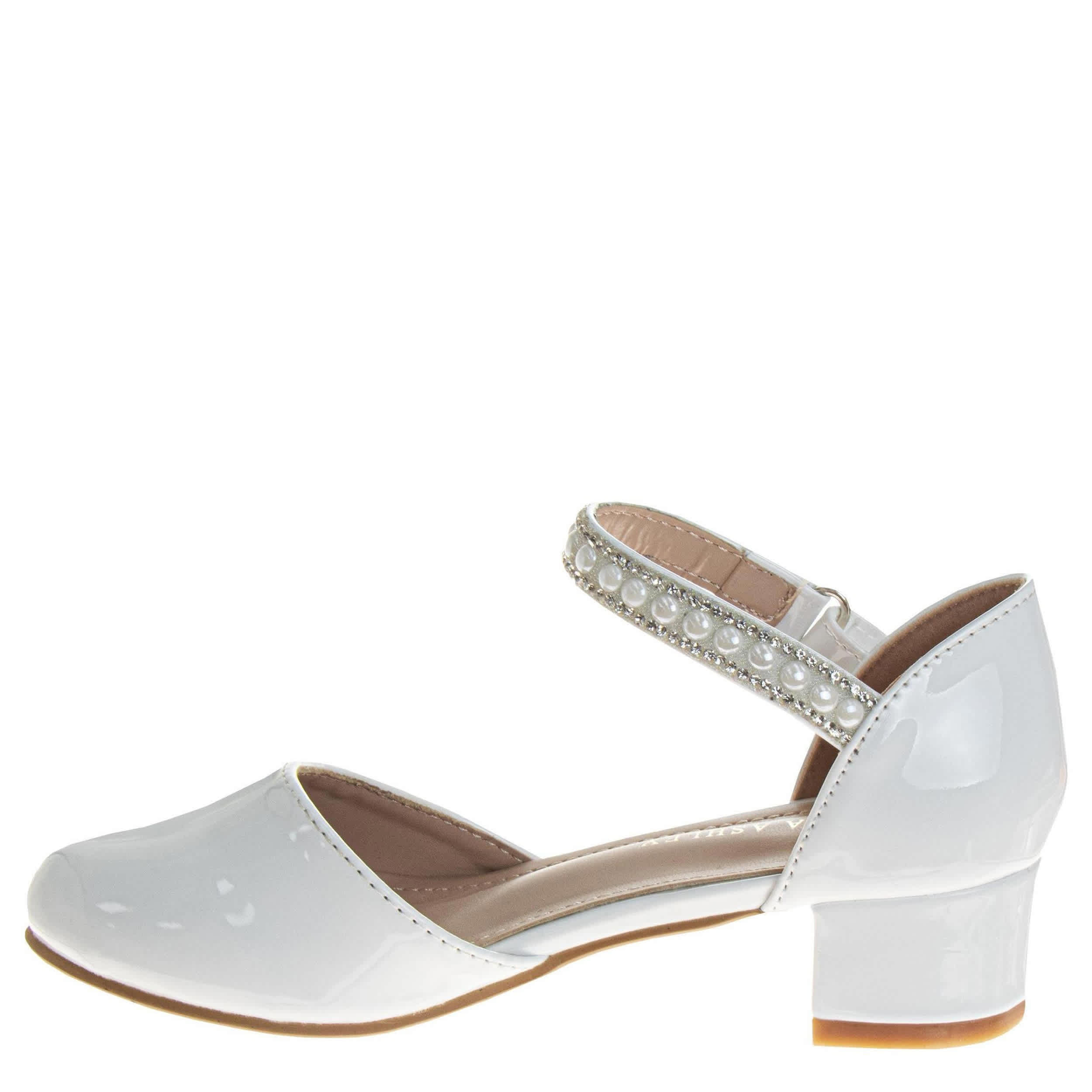 LAURA ASHLEY-GIRLS LITTLE-BIG KID DRESS SHOE-WHITE & 