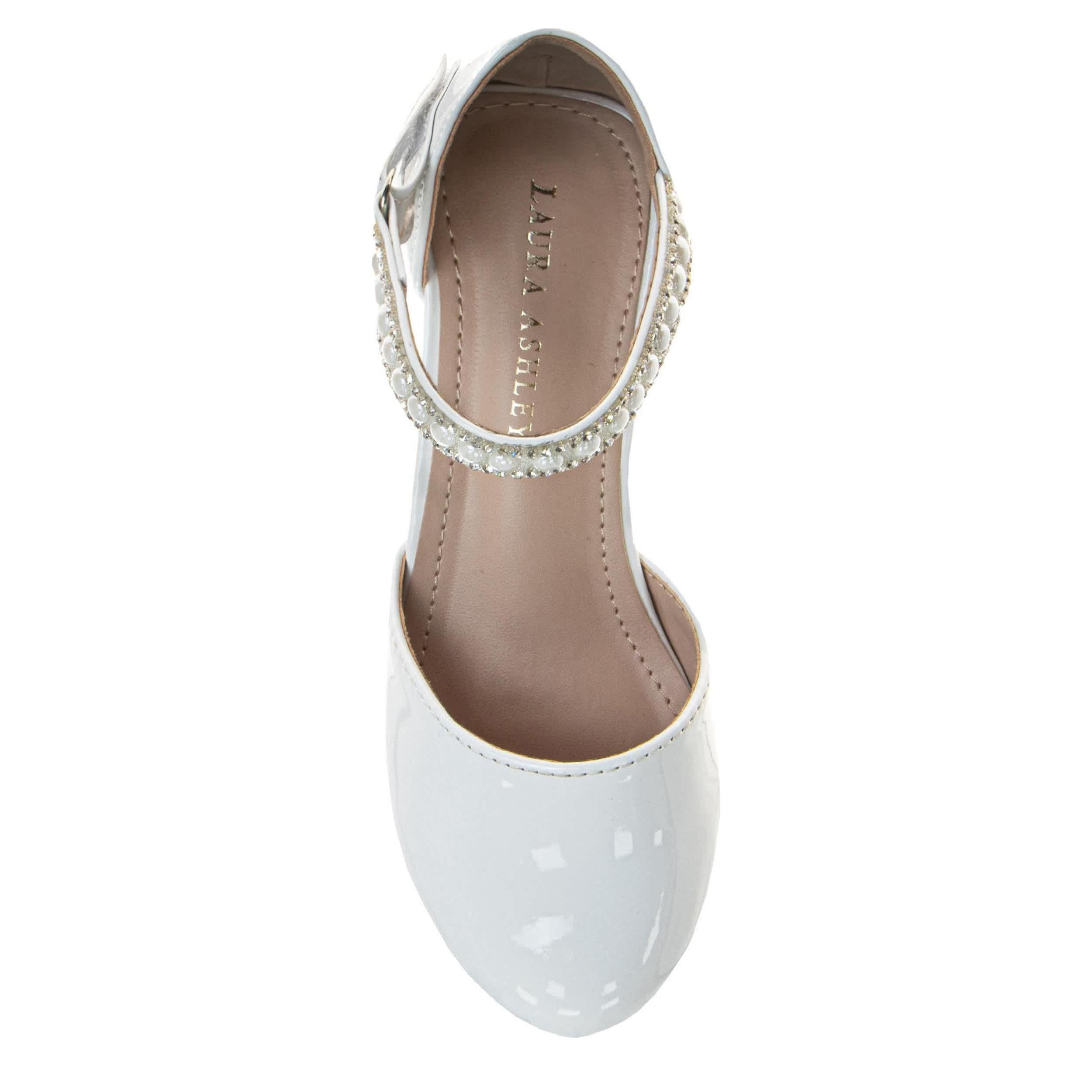 LAURA ASHLEY-GIRLS LITTLE-BIG KID DRESS SHOE-WHITE & 