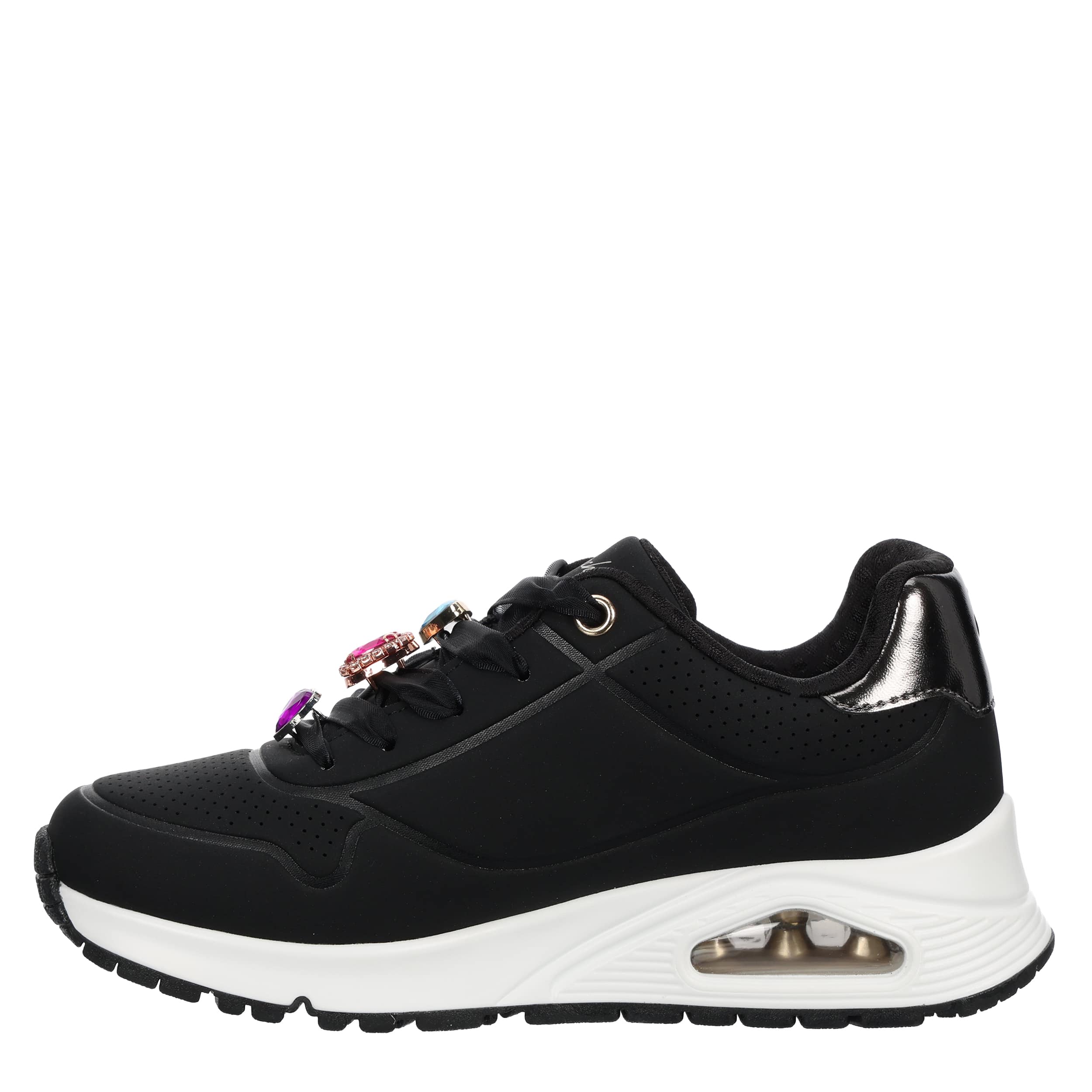 SKECHERS-GIRLS LITTLE-BIG KID UNO GEN 1 SNEAKER-BLACK & 