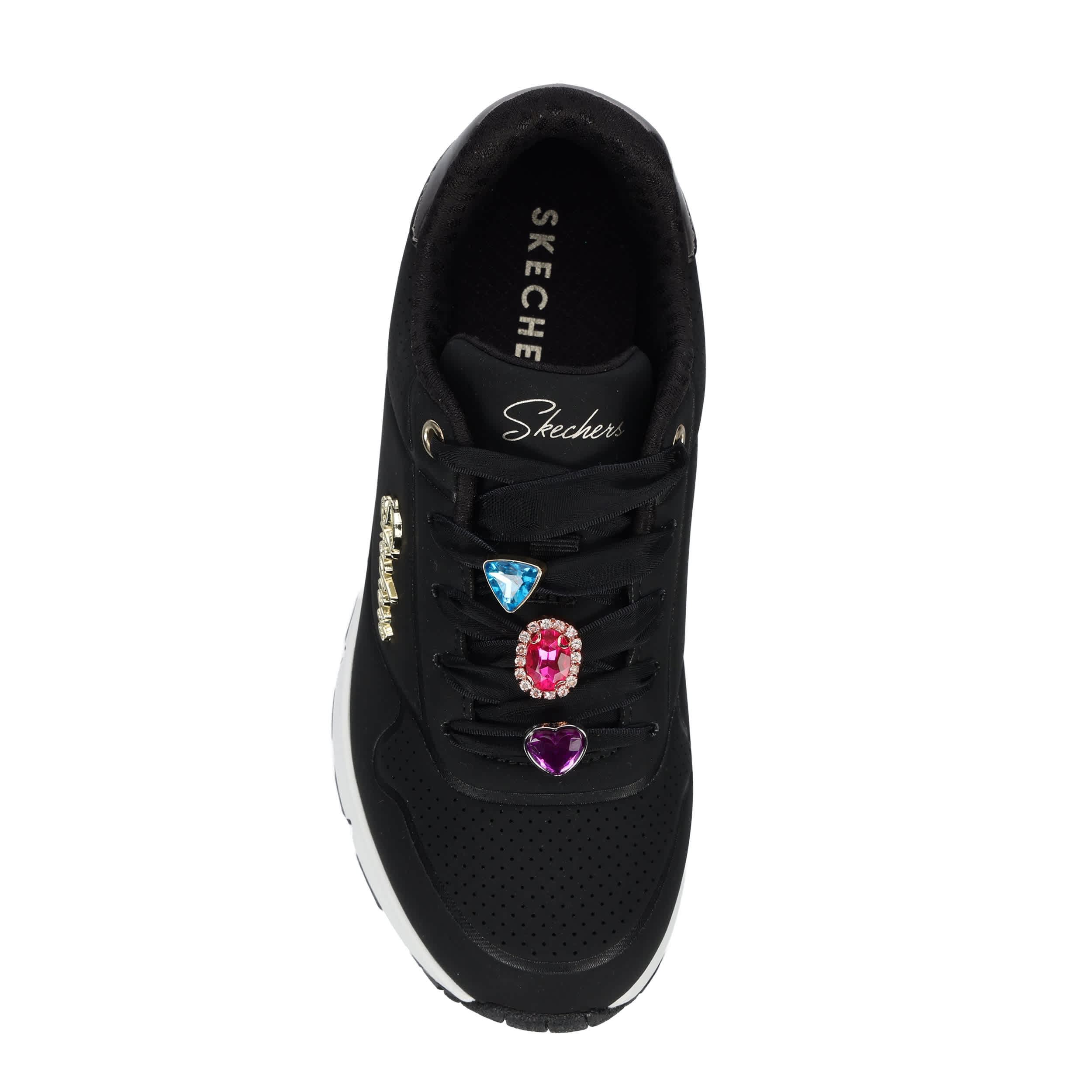 SKECHERS-GIRLS LITTLE-BIG KID UNO GEN 1 SNEAKER-BLACK & 