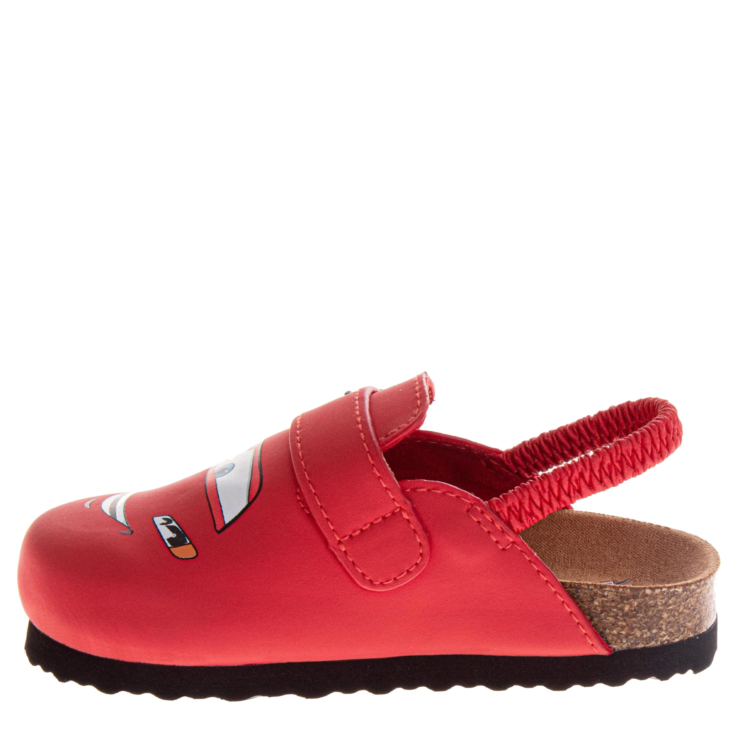 DISNEY-BOYS TODDLER-LITTLE KID CARS CLOG-RED & 