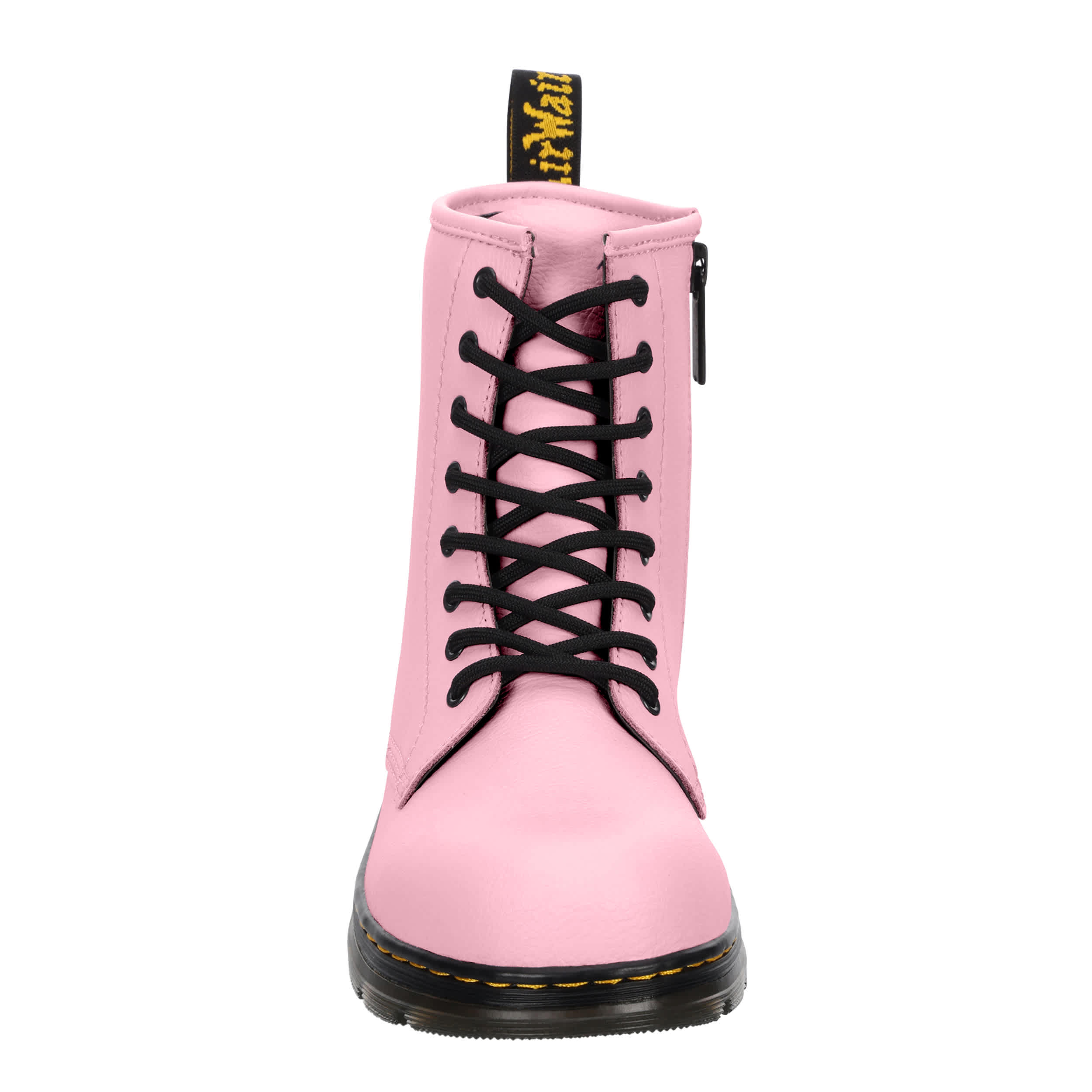 DR.MARTENS-GIRLS LITTLE-BIG KID APRILE 8 EYE BOOT-PALE PINK & 