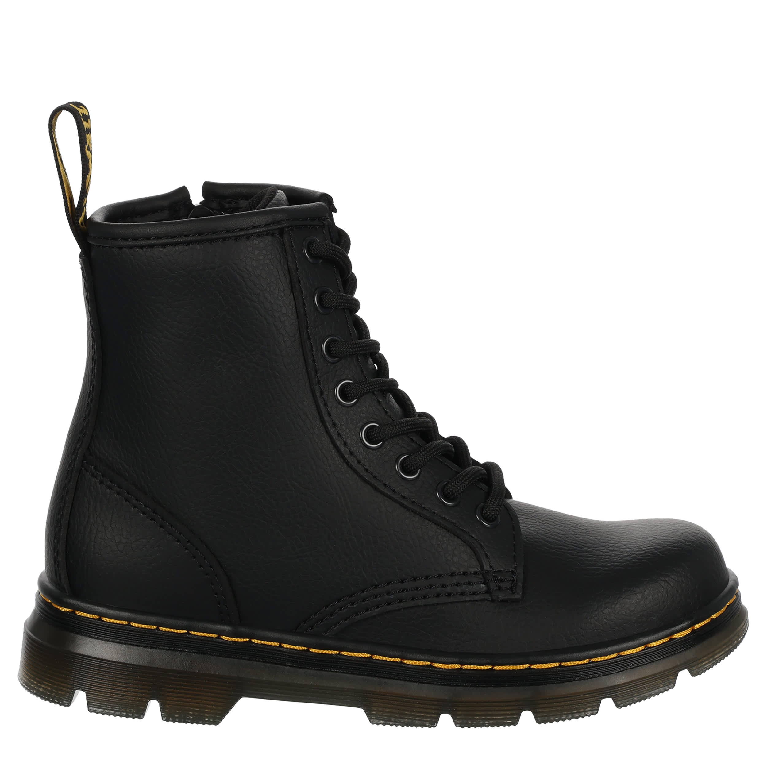 DR.MARTENS-GIRLS LITTLE-BIG KID APRILE 8 EYE BOOT-BLACK & 