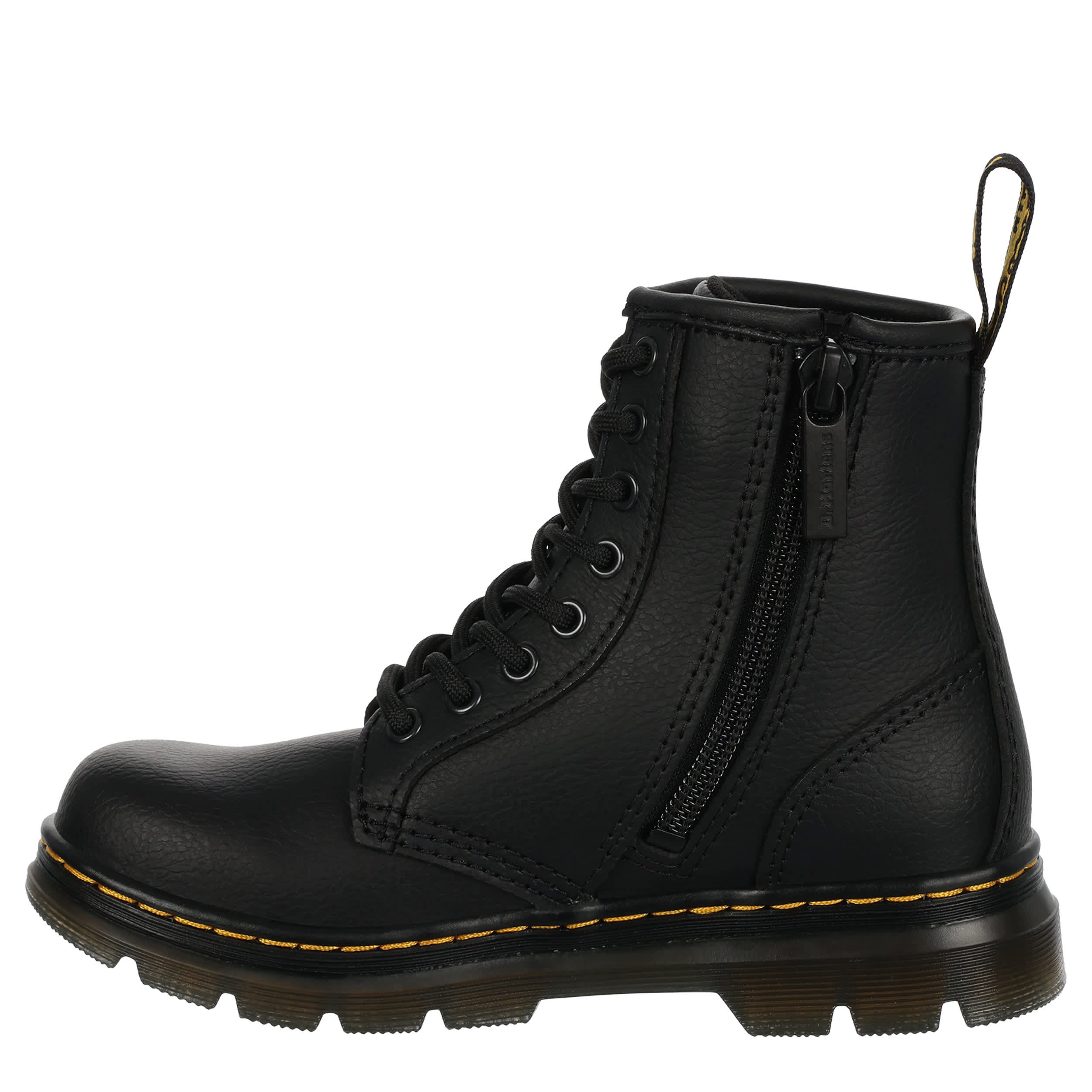 DR.MARTENS-GIRLS LITTLE-BIG KID APRILE 8 EYE BOOT-BLACK & 