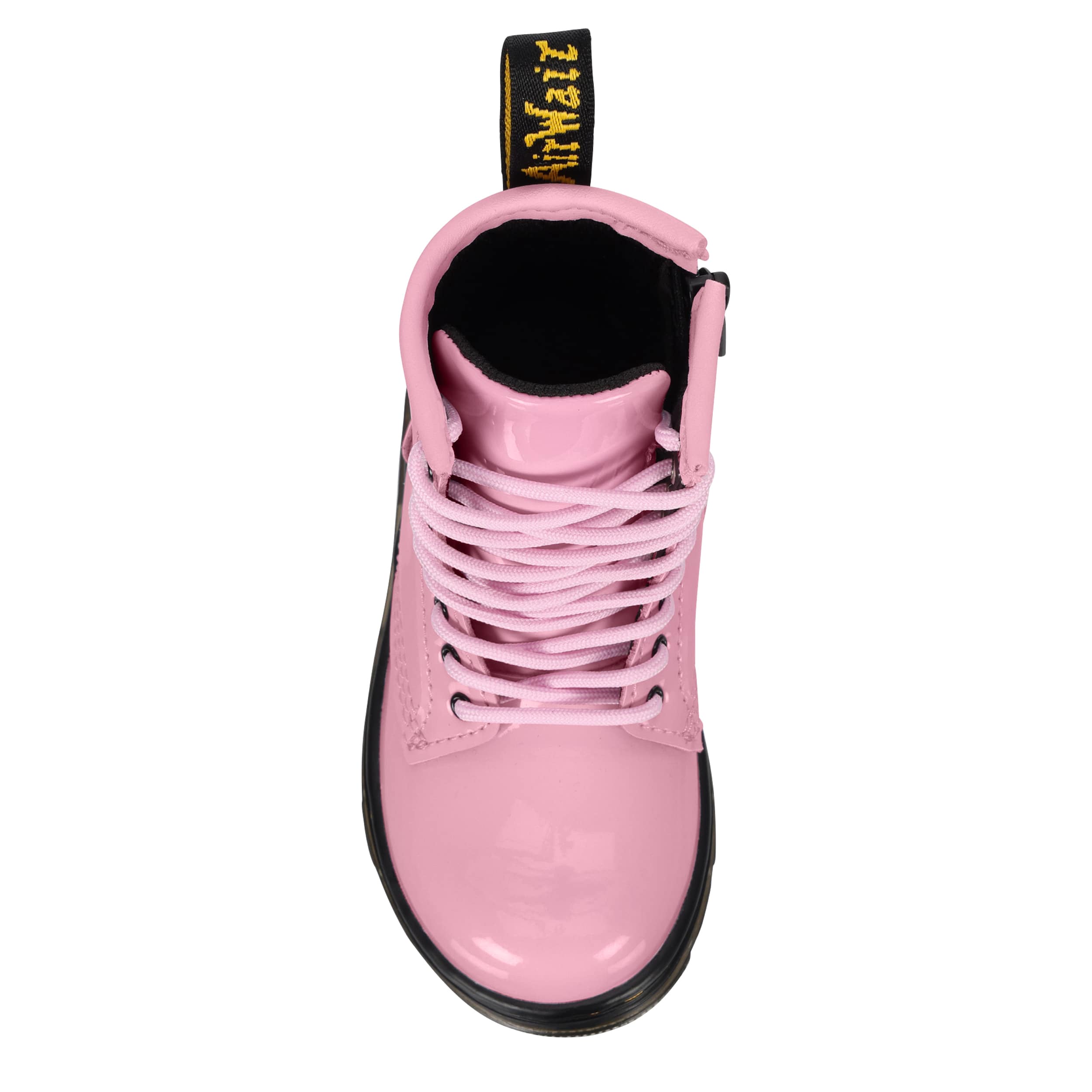 DR.MARTENS-GIRLS TODDLER APRILE 8 EYE BOOT-PALE PINK & 