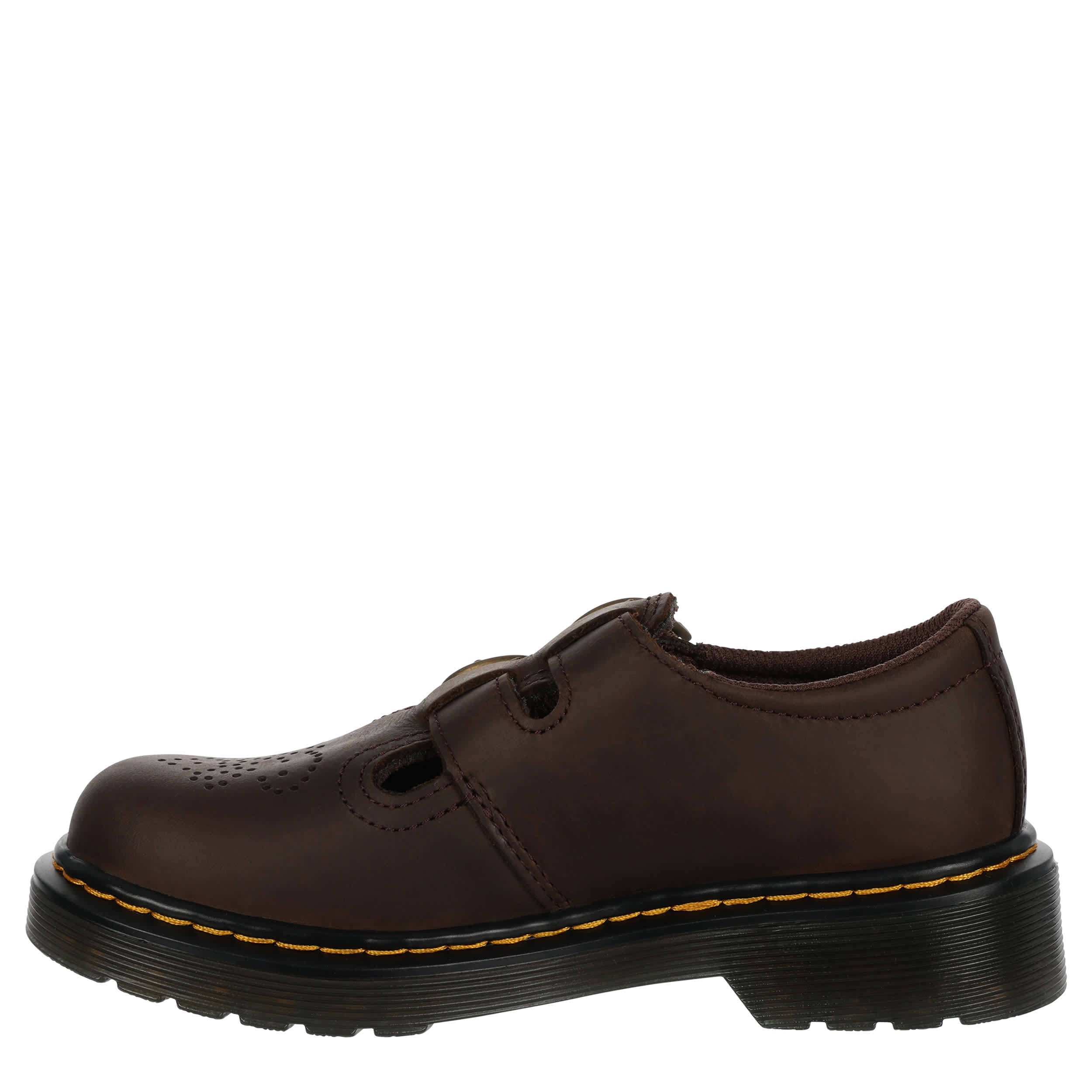 DR.MARTENS-GIRLS LITTLE-BIG KID SOFTY T MARY JANE SHOE-DARK BROWN & 
