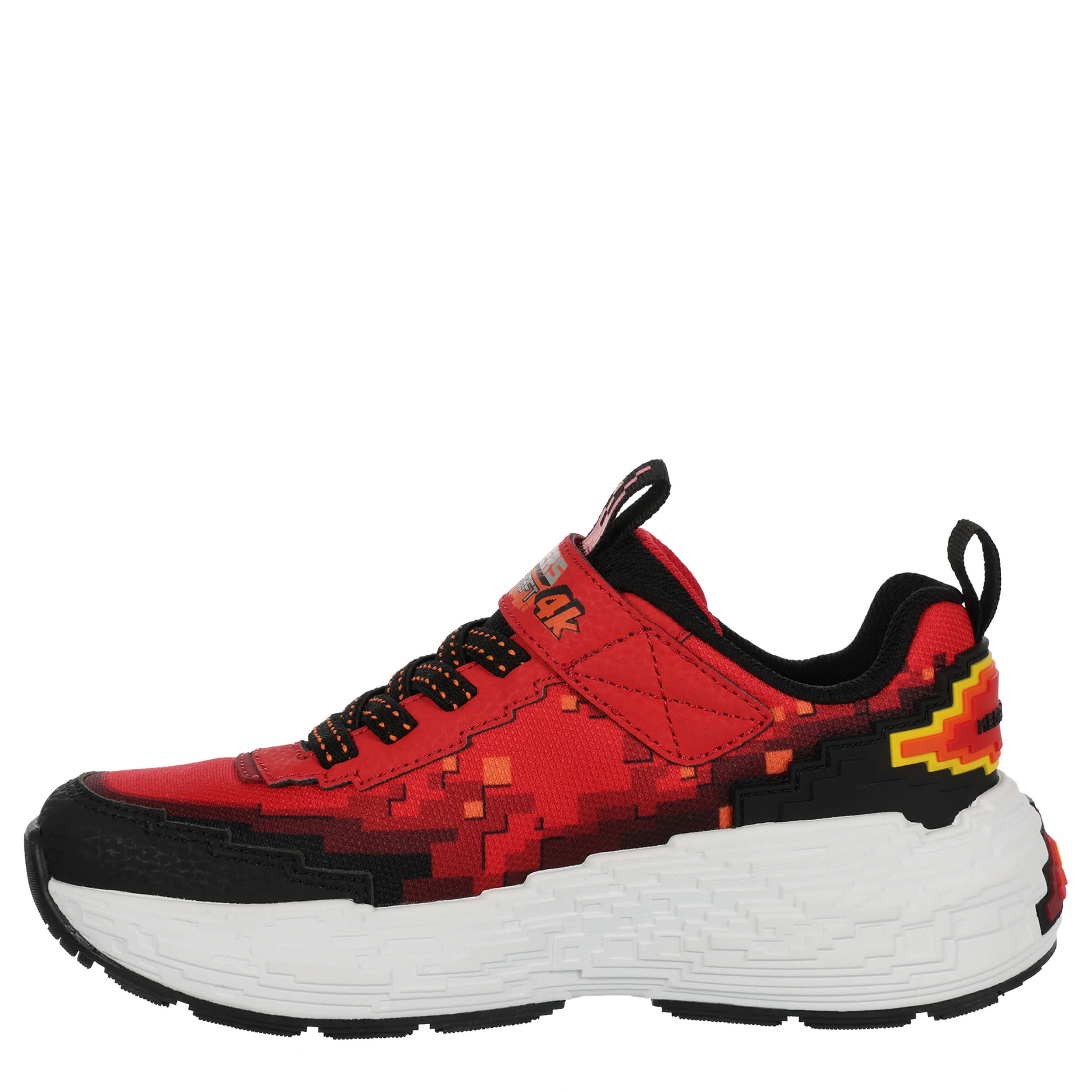 SKECHERS-BOYS LITTLE-BIG KID MEGA-CRAFT 4K SNEAKER-RED & BLACK