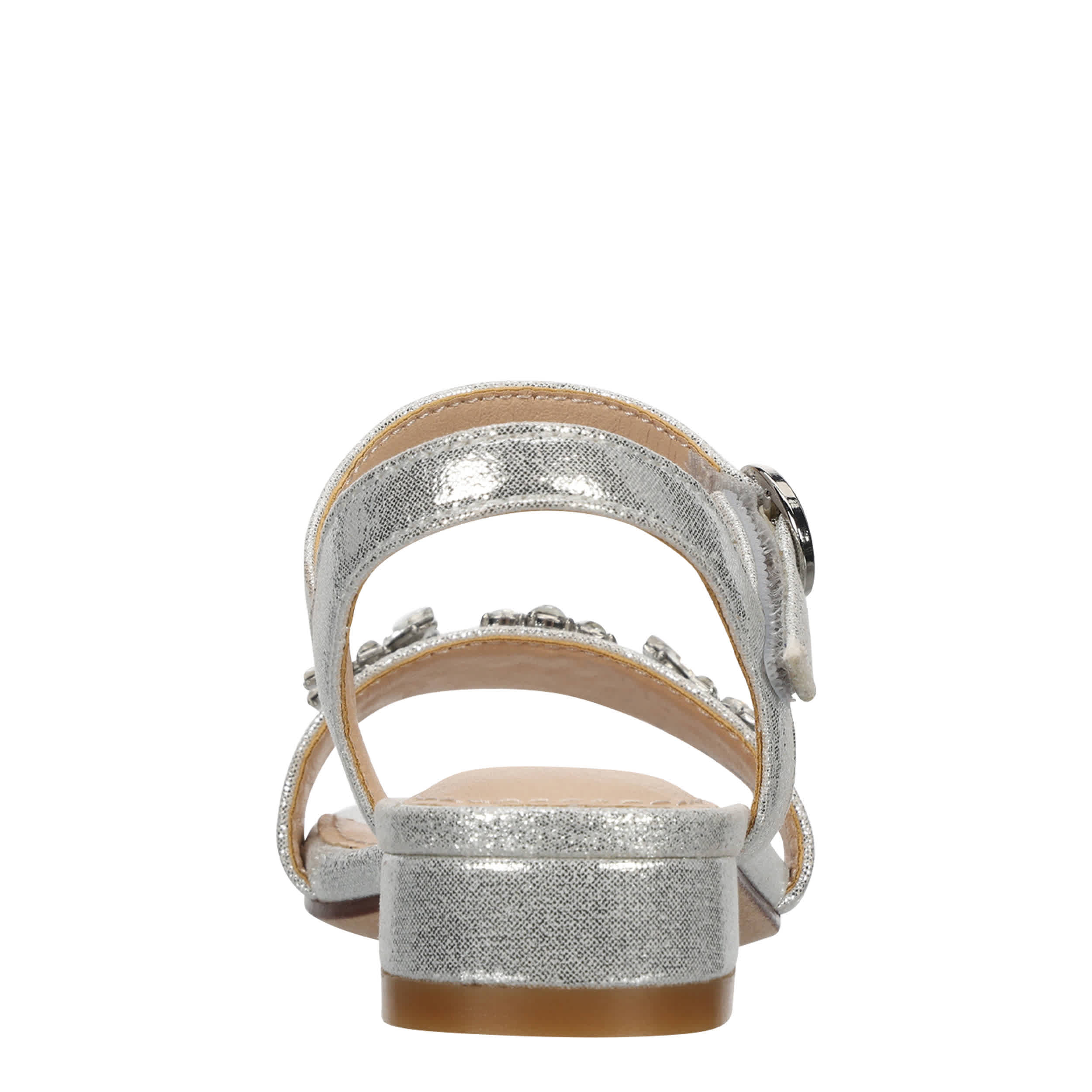CUPCAKE COUTURE-GIRLS TODDLER- LITTLE KID CHARMER DRESS SANDAL-SILVER & 