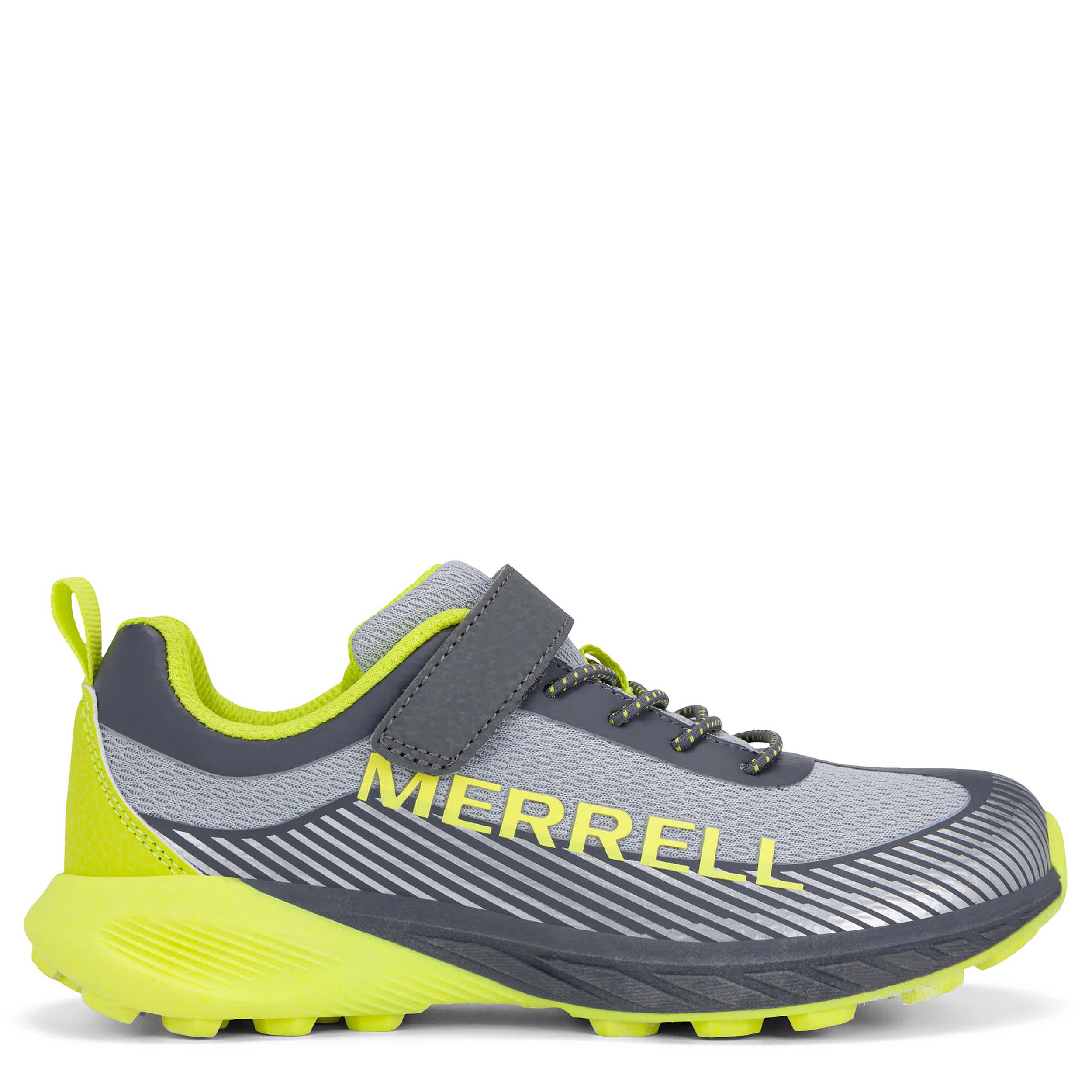 MERRELL-BOYS LITTLE-BIG KID COPTER PEAK TRAIL SNEAKER-GREY & LIME