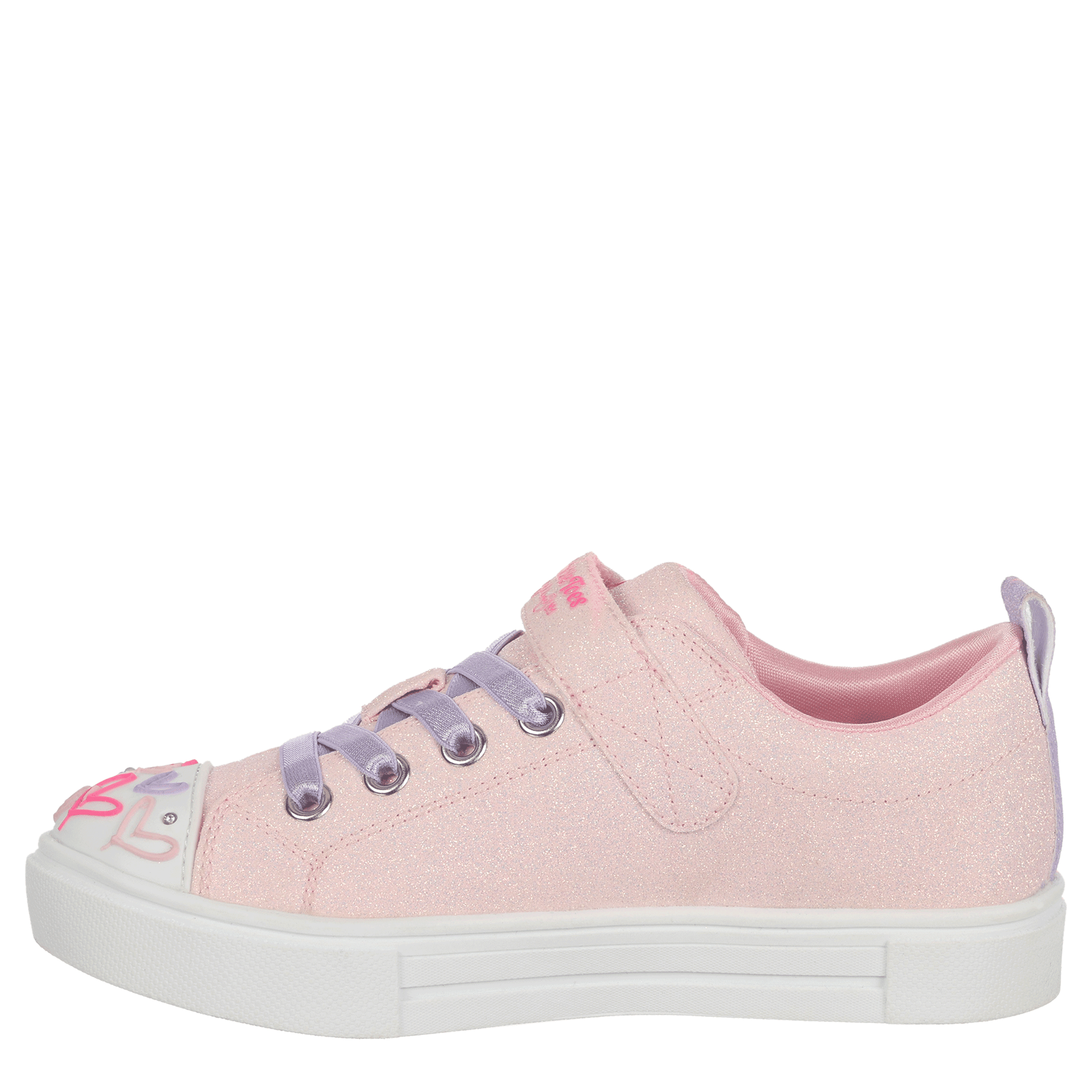 SKECHERS-GIRLS LITTLE-BIG KID TWINKLE SPARKS LIGHT UP SNEAKER-PINK & PURPLE