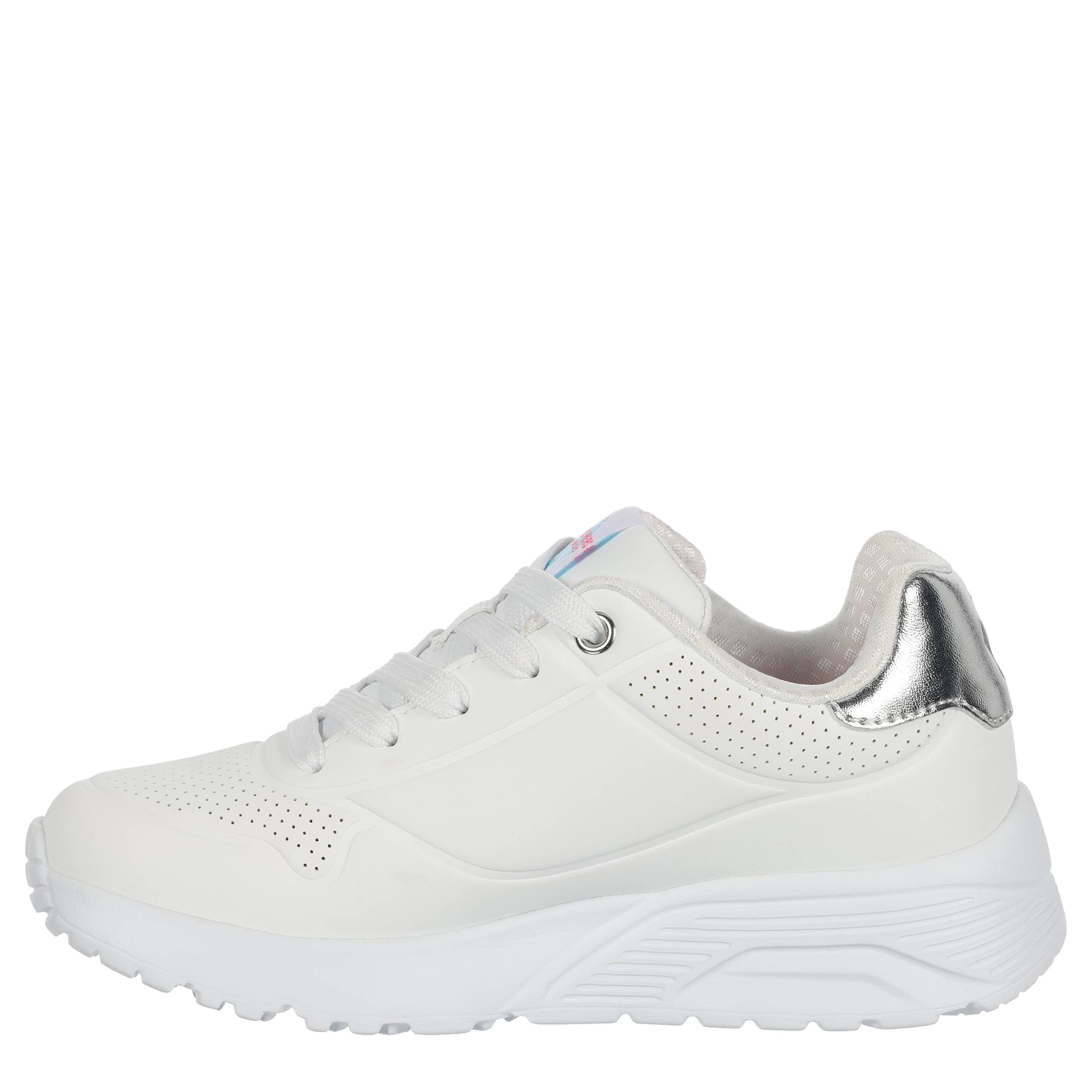 SKECHERS-GIRLS LITTLE-BIG KID UNO LITE SNEAKER-WHITE & 