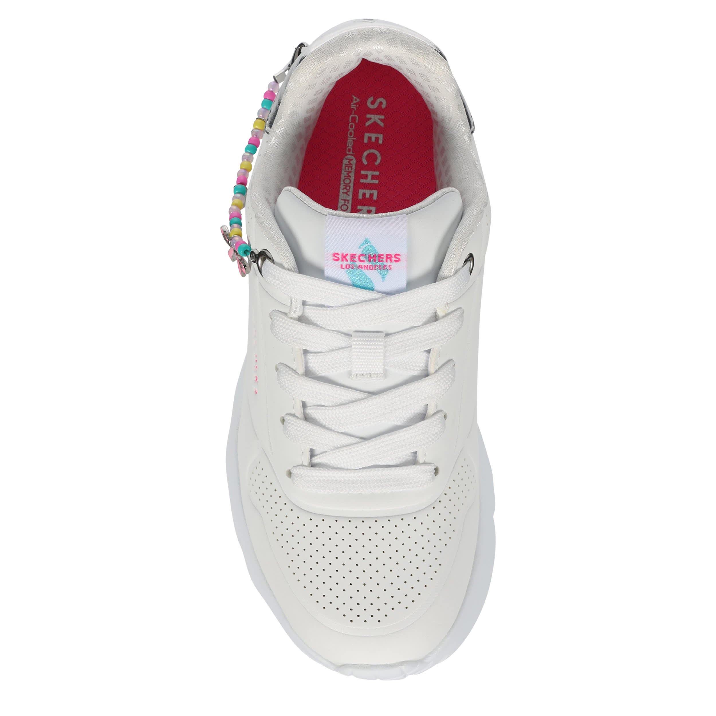 SKECHERS-GIRLS LITTLE-BIG KID UNO LITE SNEAKER-WHITE & 