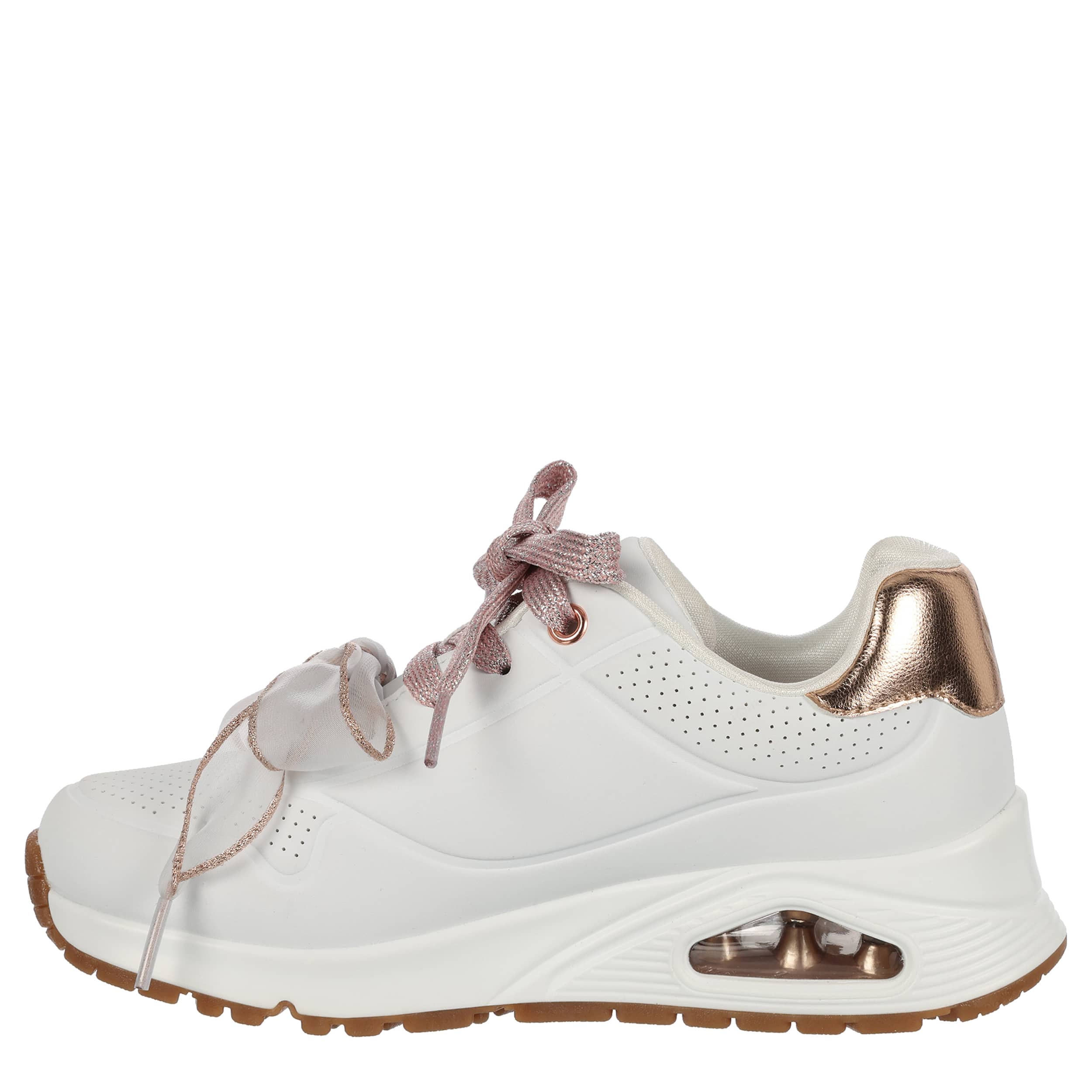 SKECHERS-GIRLS LITTLE-BIG KID UNO GEN 1 SNEAKER-WHITE & 