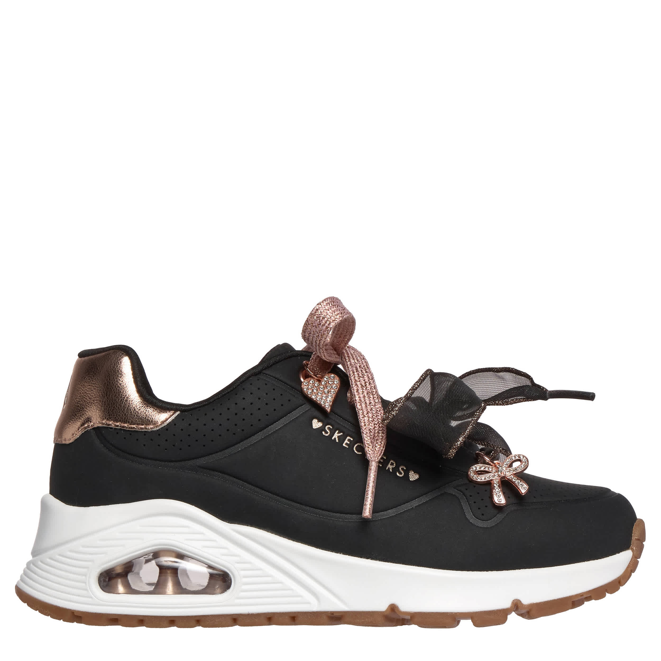 SKECHERS-GIRLS LITTLE-BIG KID UNO GEN 1 SNEAKER-BLACK & 