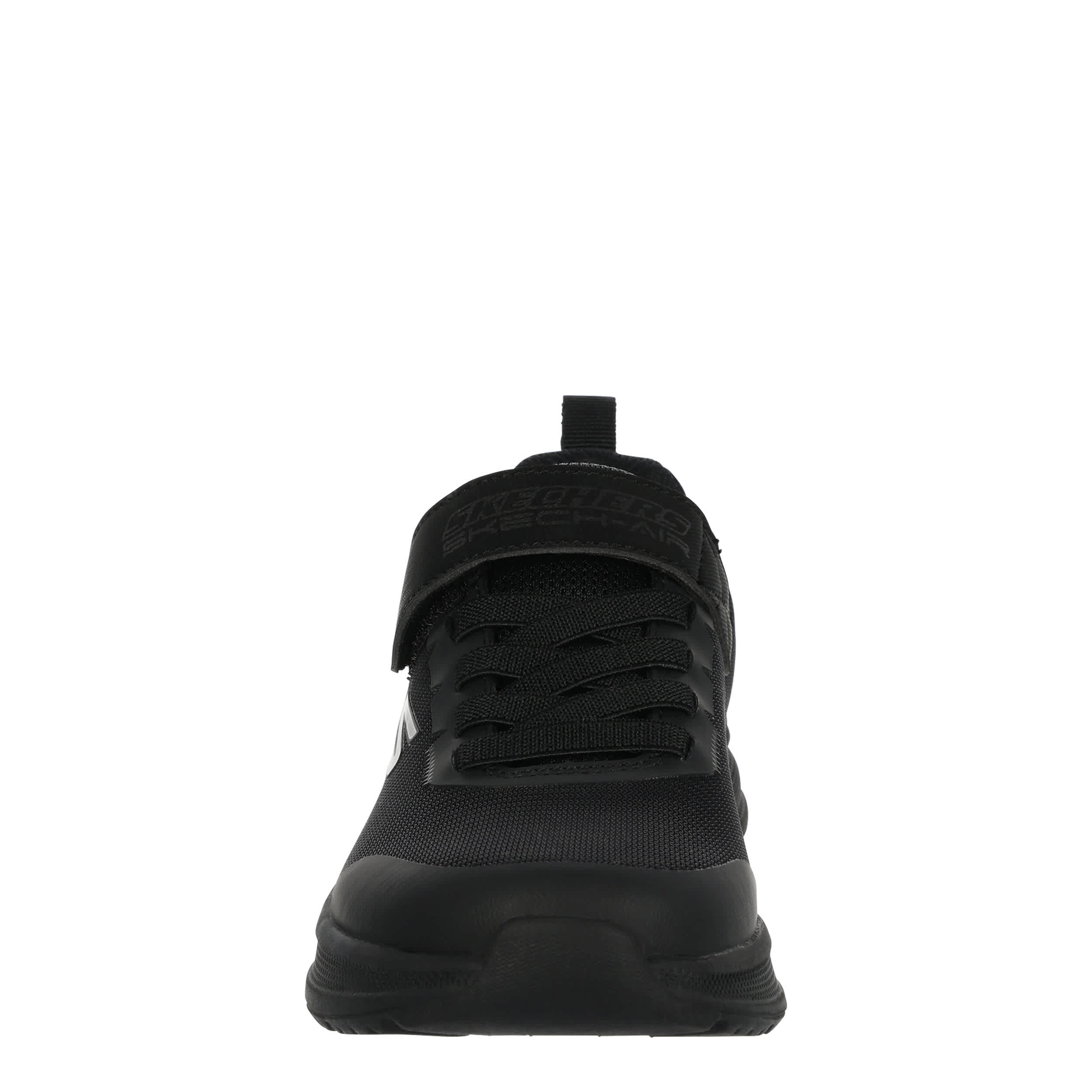 SKECHERS-BOYS LITTLE-BIG KID MICROSPEC MAX ADVANCE SNEAKER-BLACK & BLACK
