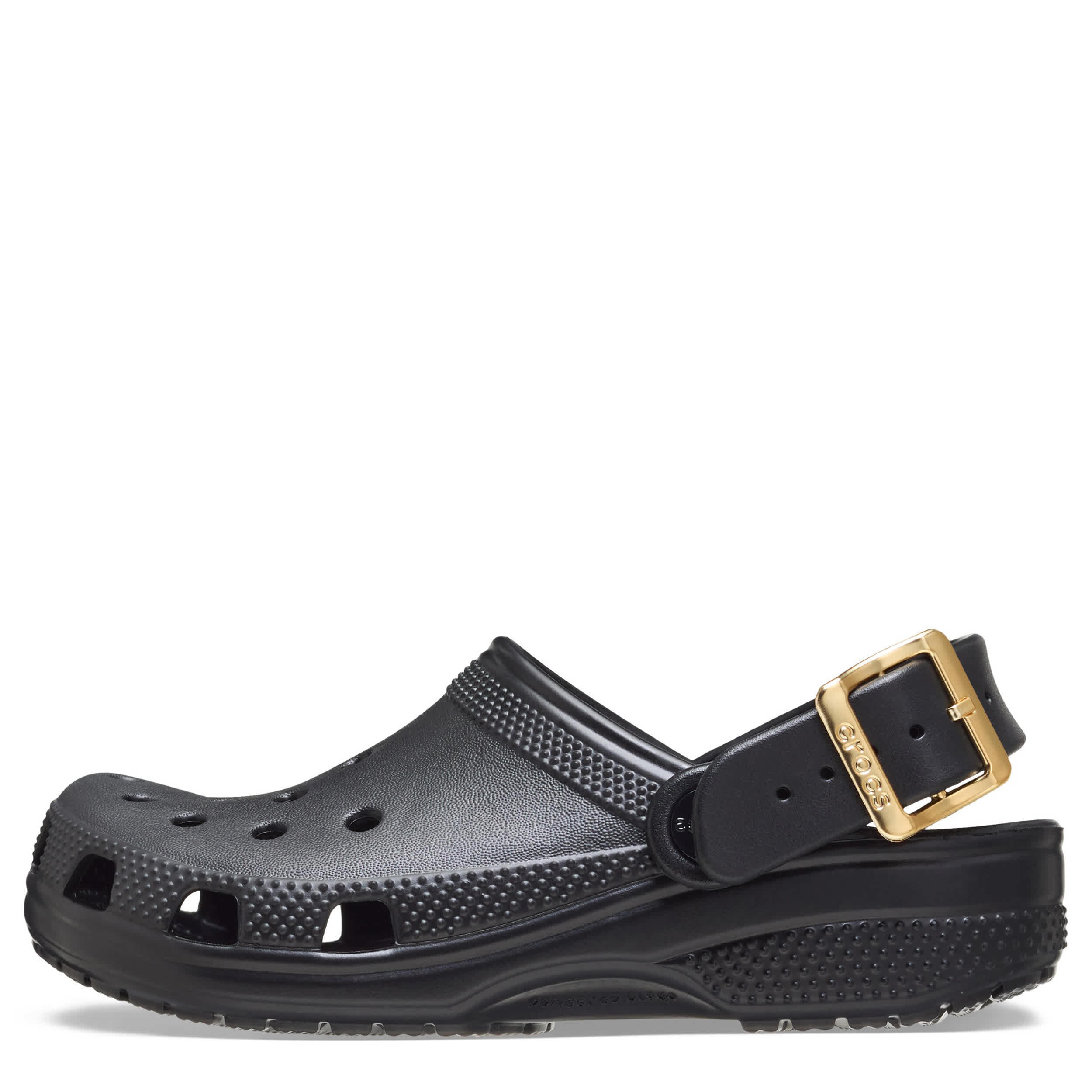 CROCS-GIRLS LITTLE-BIG KID CLASSIC BUCKLE CLOG-BLACK & 