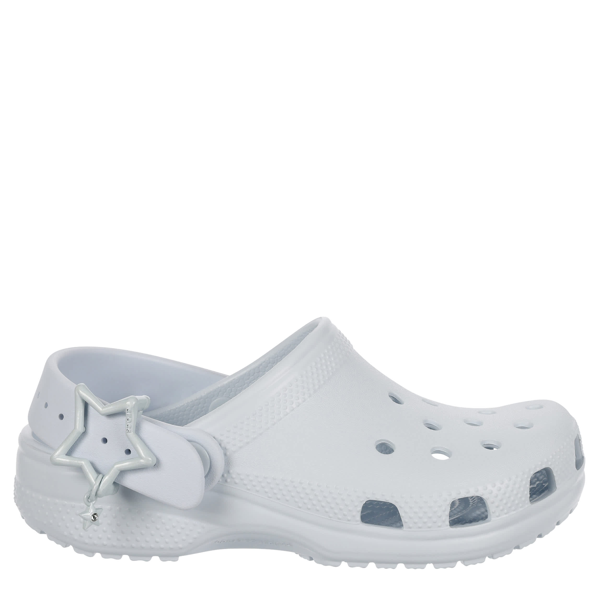 CROCS-GIRLS LITTLE-BIG KID CLASSIC BUCKLE CLOG-PALE BLUE & 