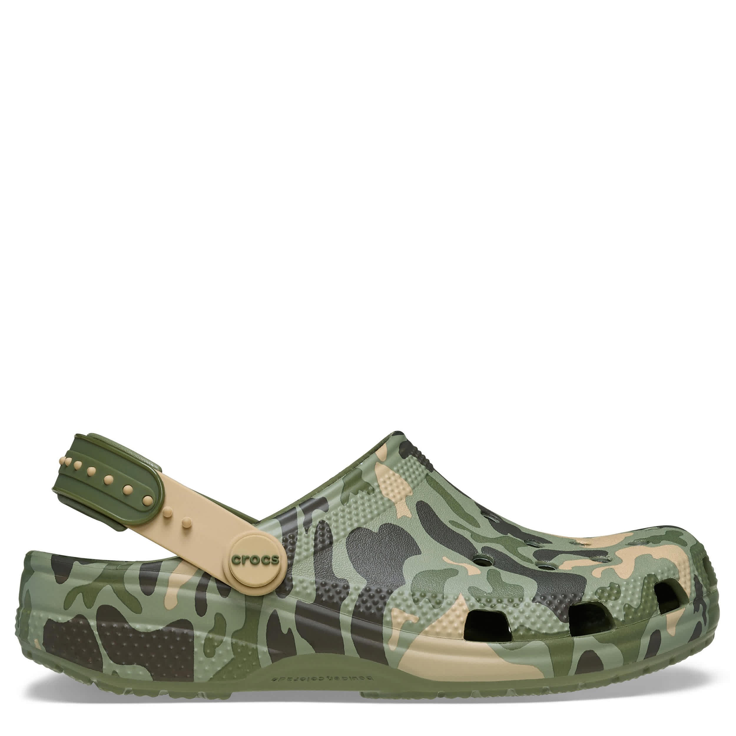 CROCS-BOYS LITTLE-BIG KID CLASSIC SNAPBACK STRAP CLOG-CAMO & 