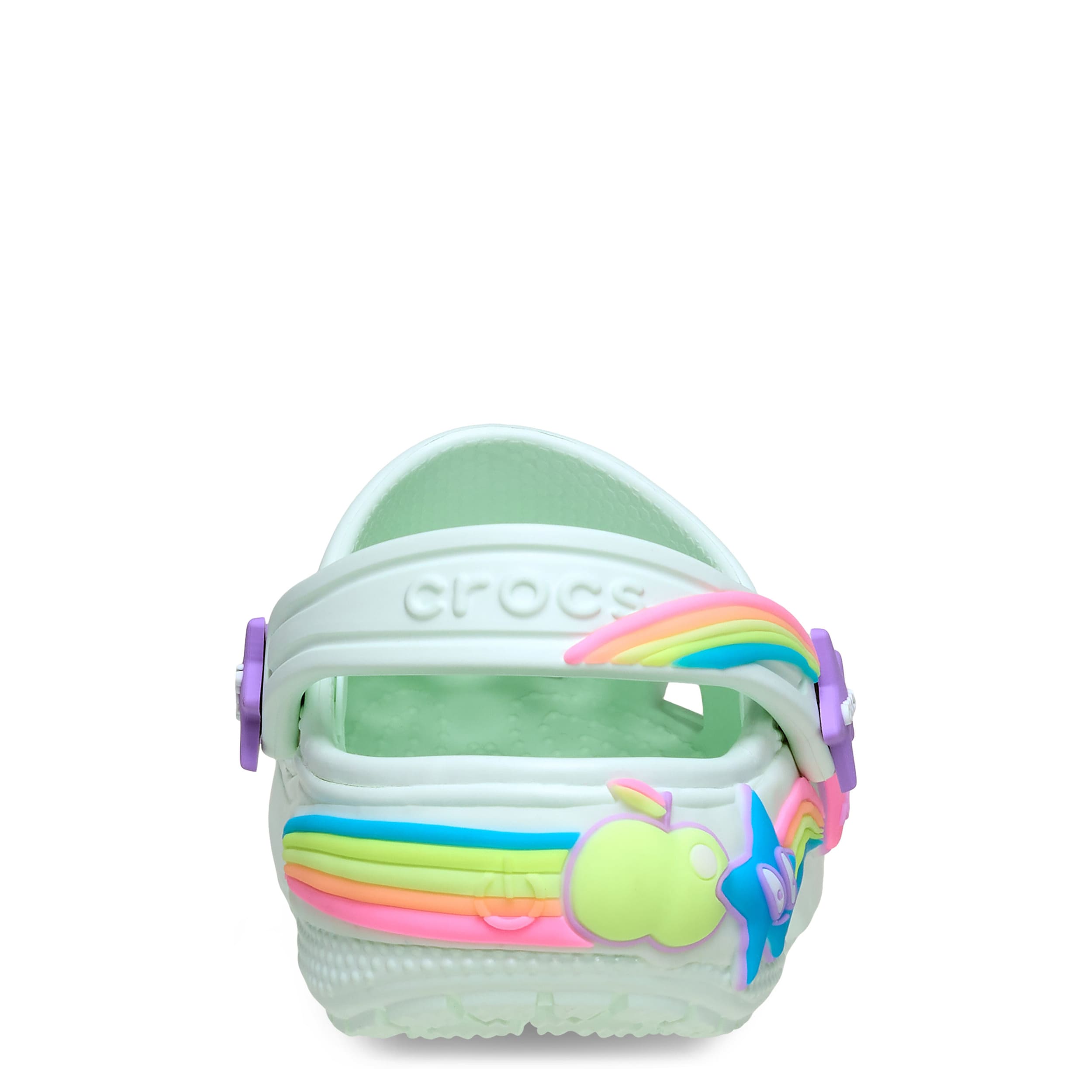 CROCS-GIRLS TODDLER LIGHT UP CLASSIC FUN LAB CLOG-MINT & 