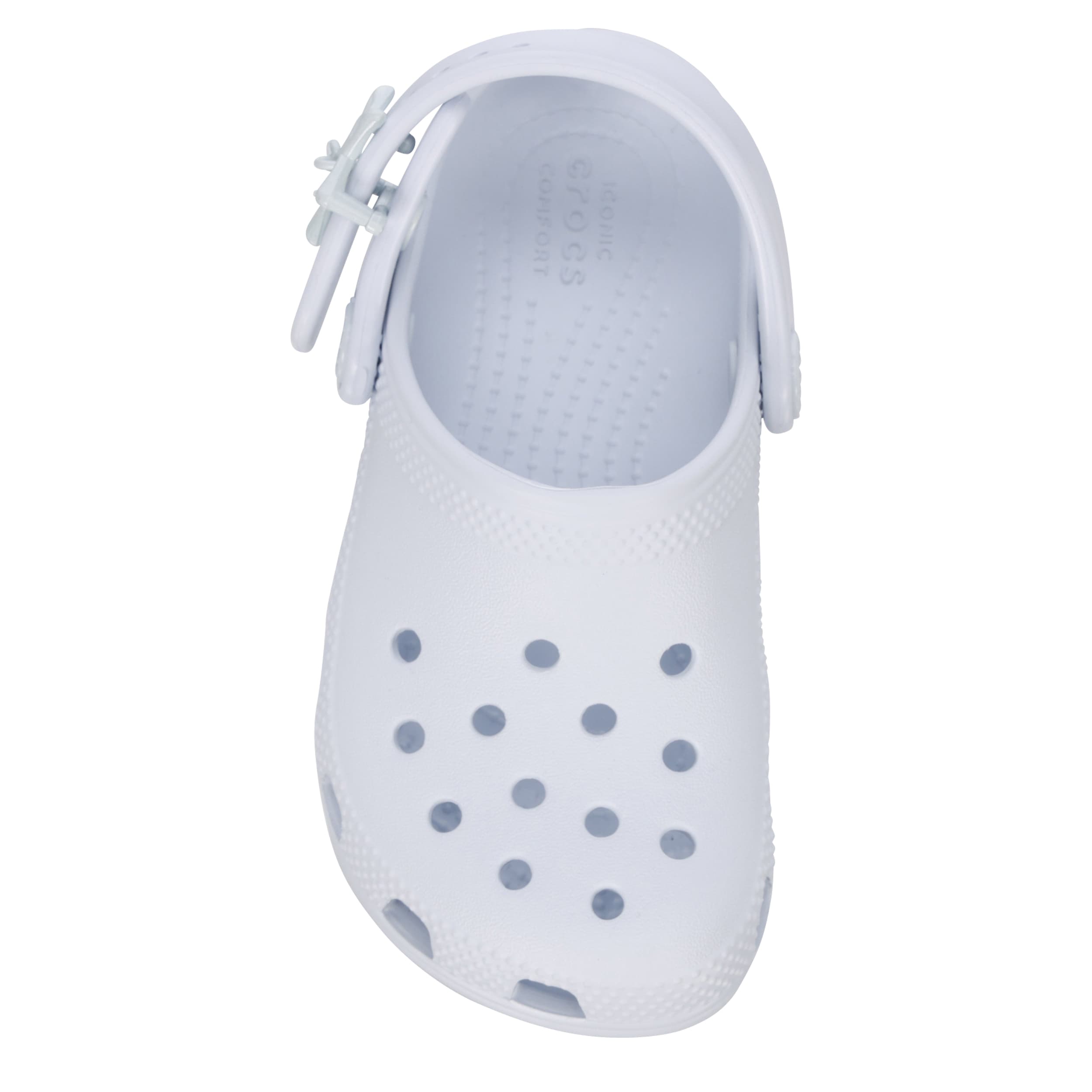 CROCS-GIRLS TODDLER CLASSIC BUCKLE CLOG-PALE BLUE & 