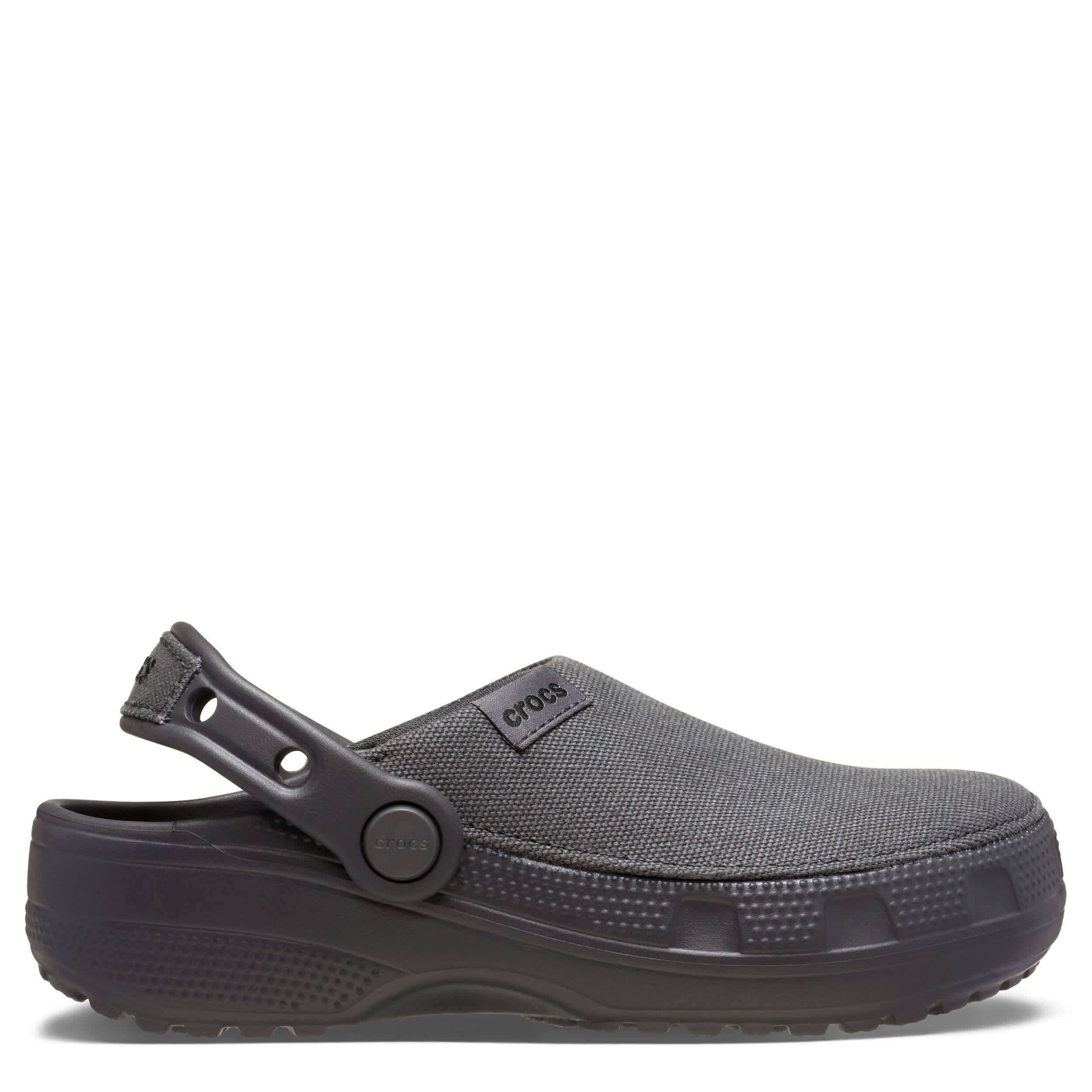 CROCS-BOYS LITTLE-BIG KID CRAFTED CANVAS CLOG-BLACK & BLACK