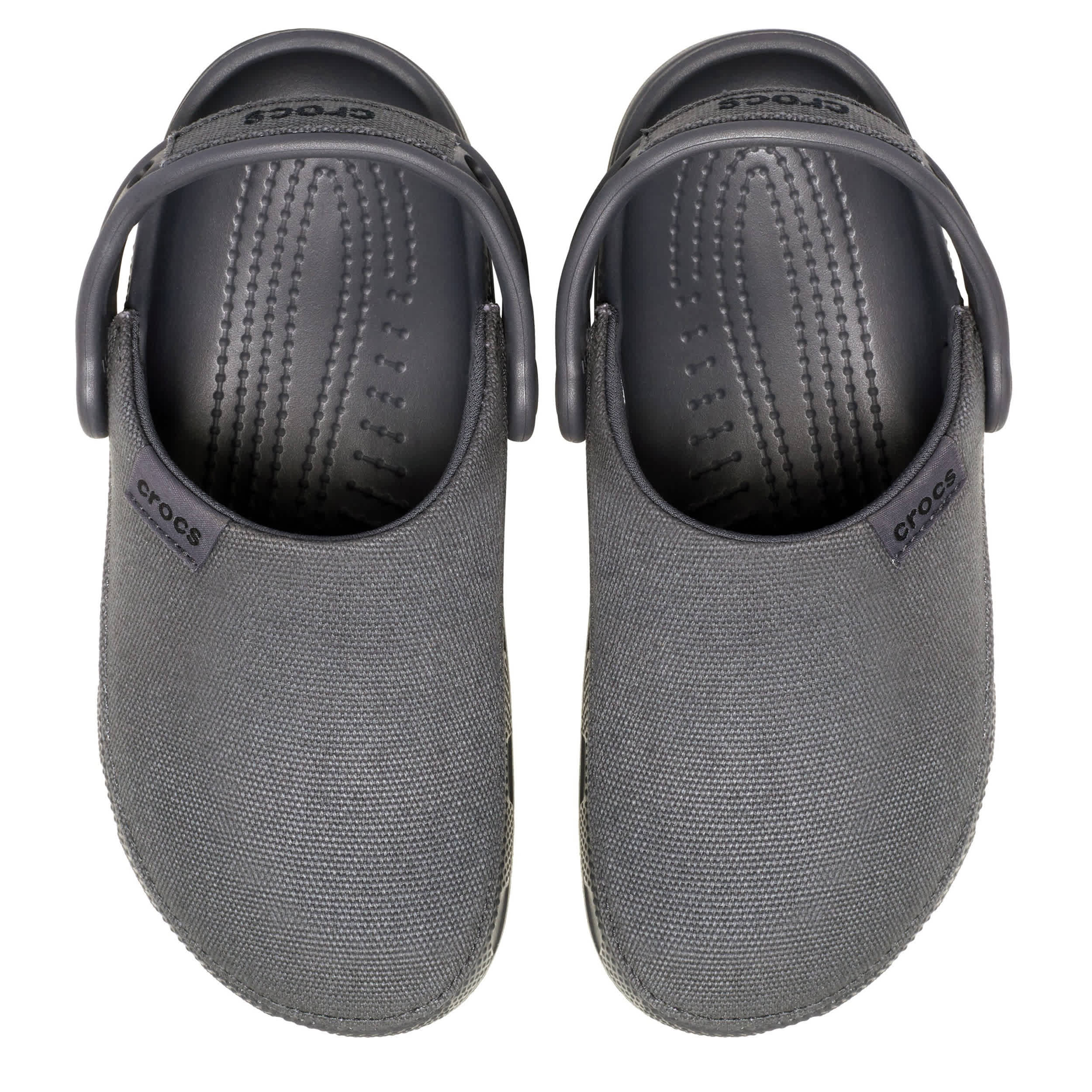 CROCS-BOYS LITTLE-BIG KID CRAFTED CANVAS CLOG-BLACK & BLACK