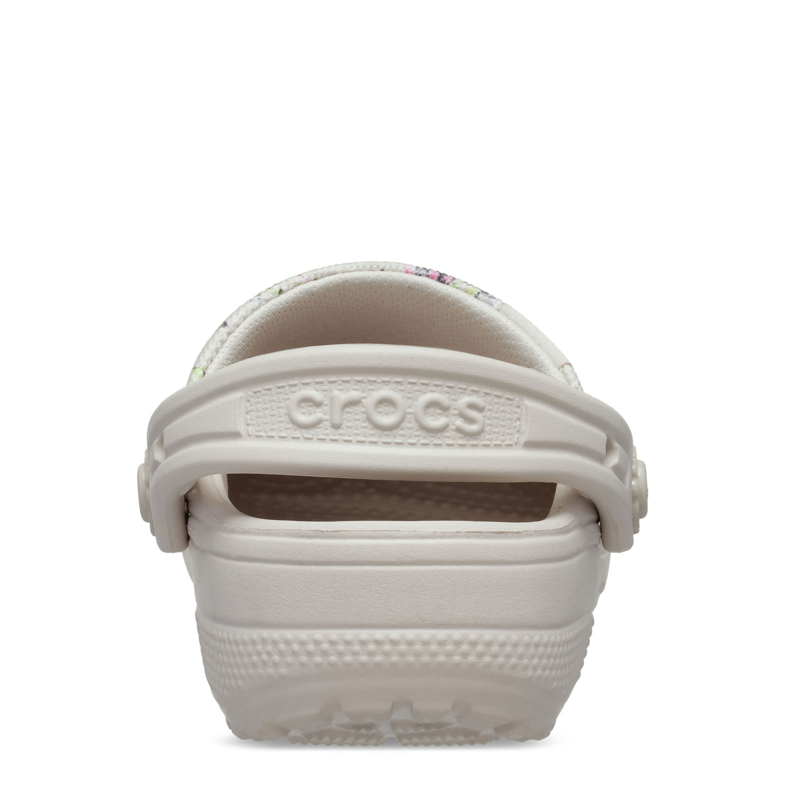 CROCS-GIRLS TODDLER CRAFTED PRINTED CANVAS CLOG-TAN & 
