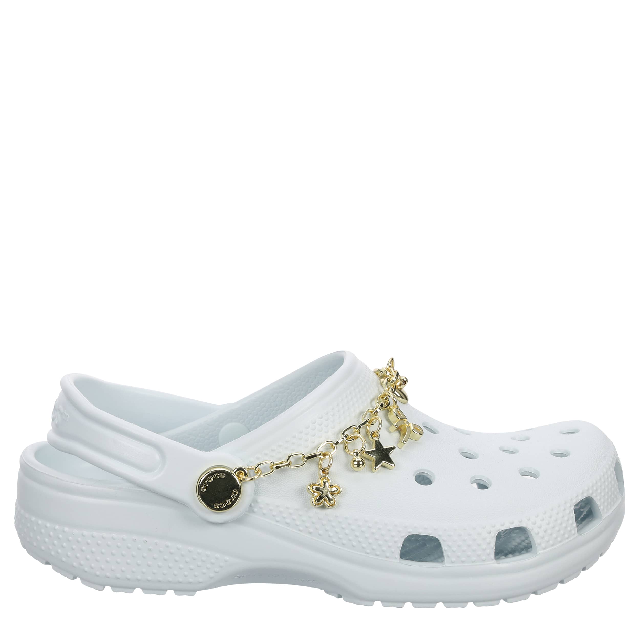 CROCS-GIRLS LITTLE-BIG KID CLASSIC GEM CLOG-PALE BLUE & 