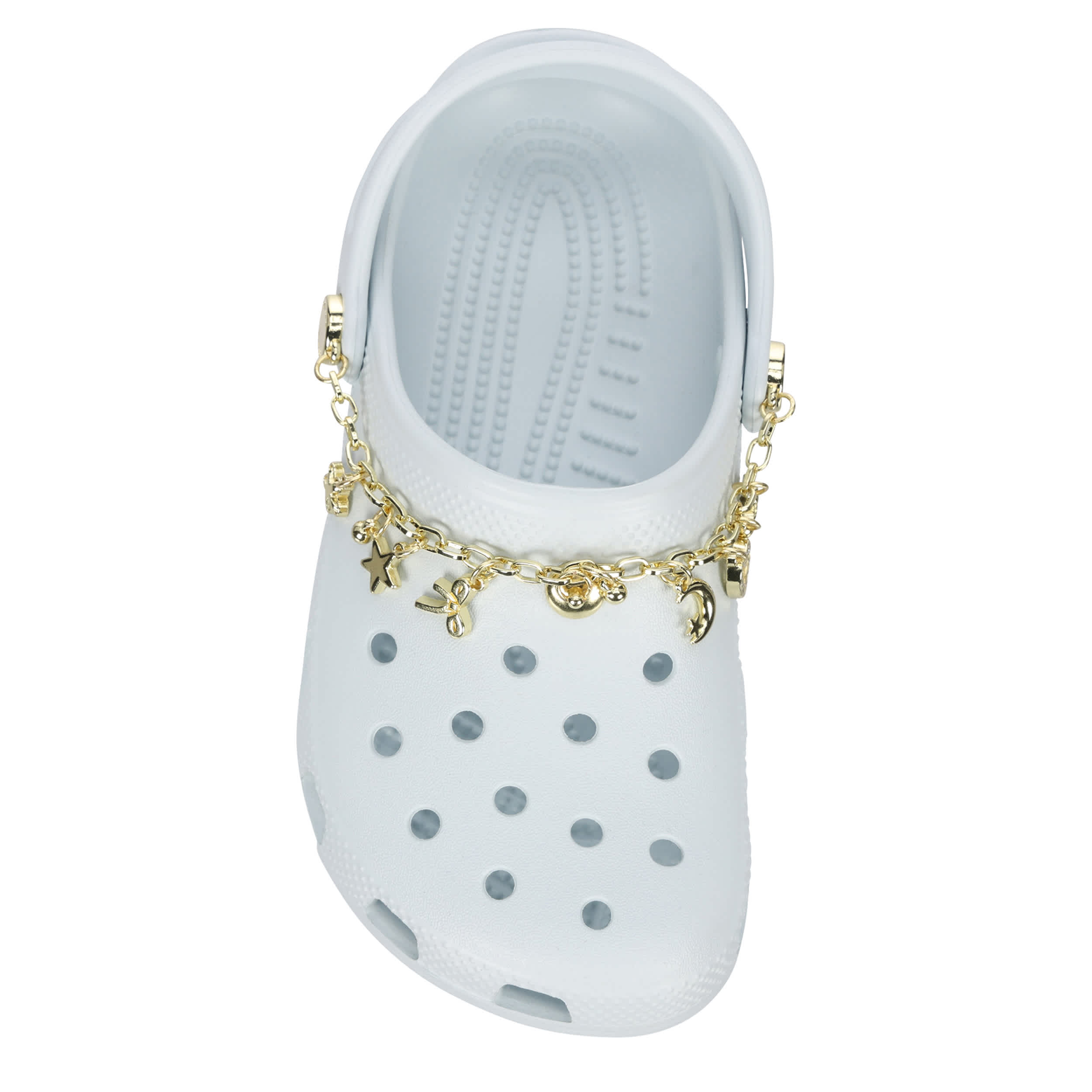 CROCS-GIRLS LITTLE-BIG KID CLASSIC GEM CLOG-PALE BLUE & 
