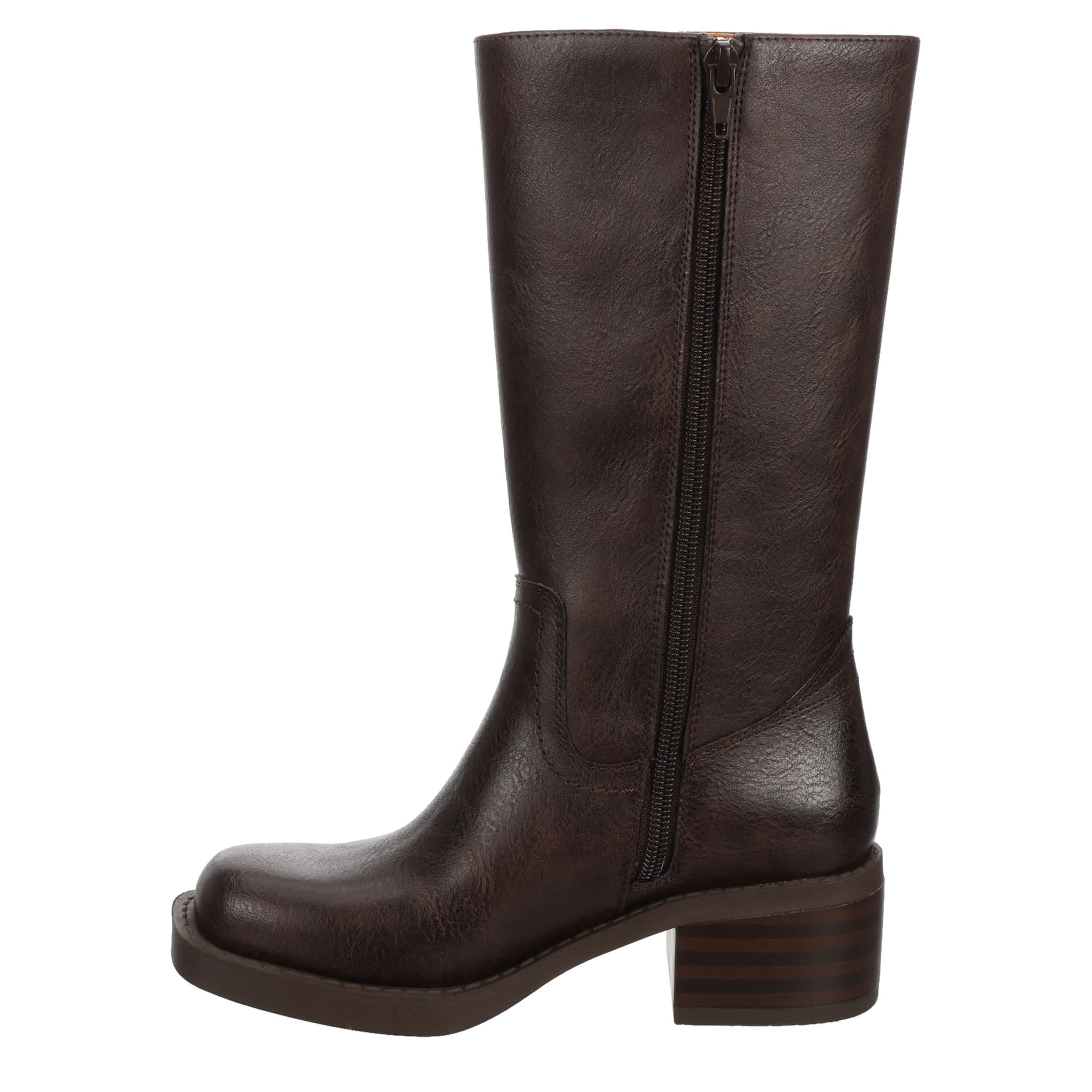 FRYE & CO-GIRLS LITTLE-BIG KID MIRANDA 14 TALL BOOT-DARK BROWN & 