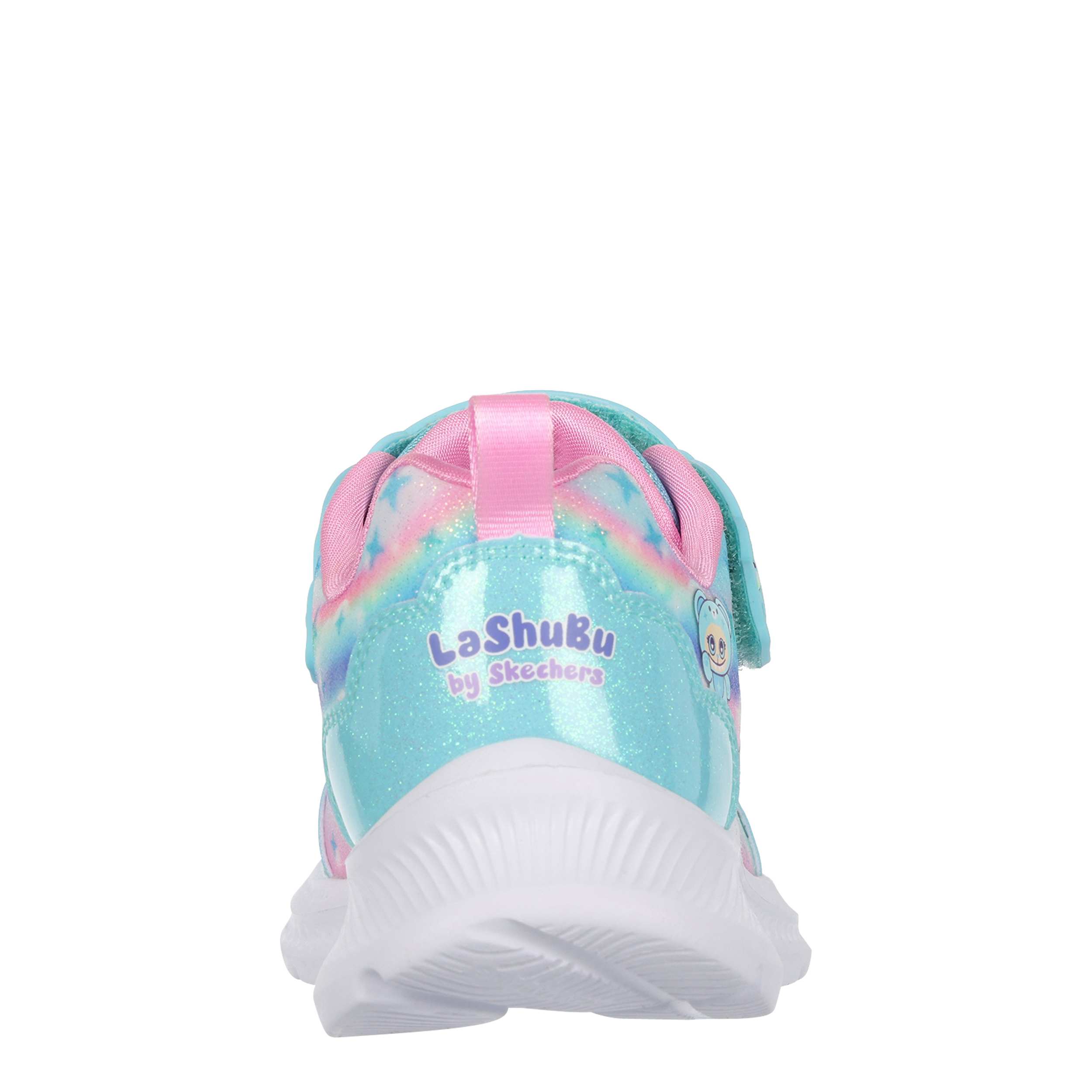 SKECHERS-GIRLS LITTLE KID CUTIE CRITTERS SNEAKER-MINT & MULTICOLOR