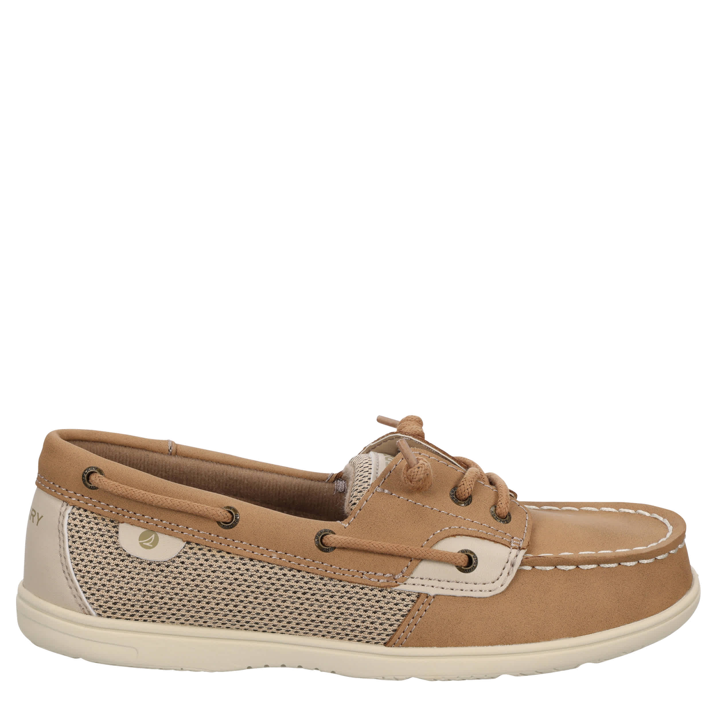 SPERRY-GIRLS LITTLE-BIG KID SHORESIDER BOAT SHOE-TAN & 